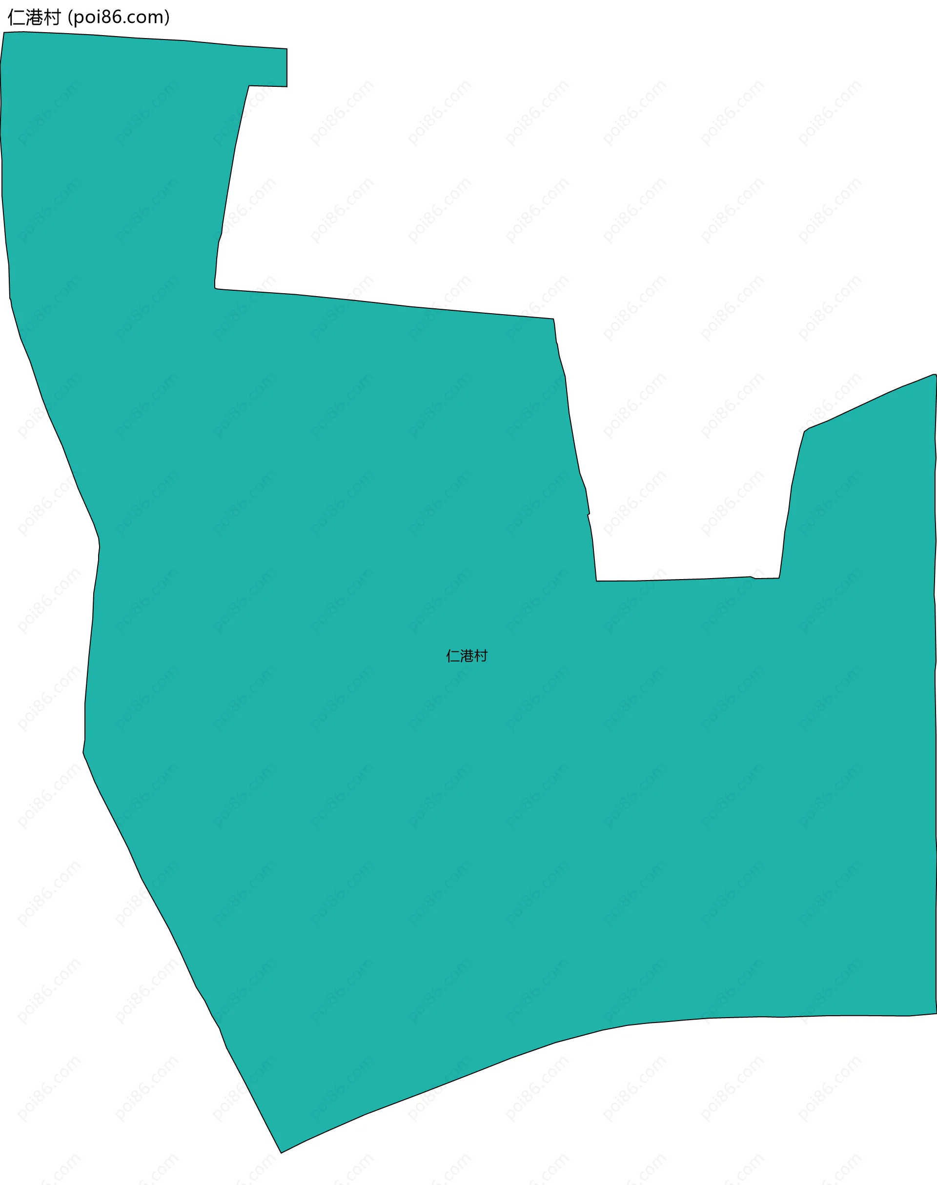 仁港村边界地图