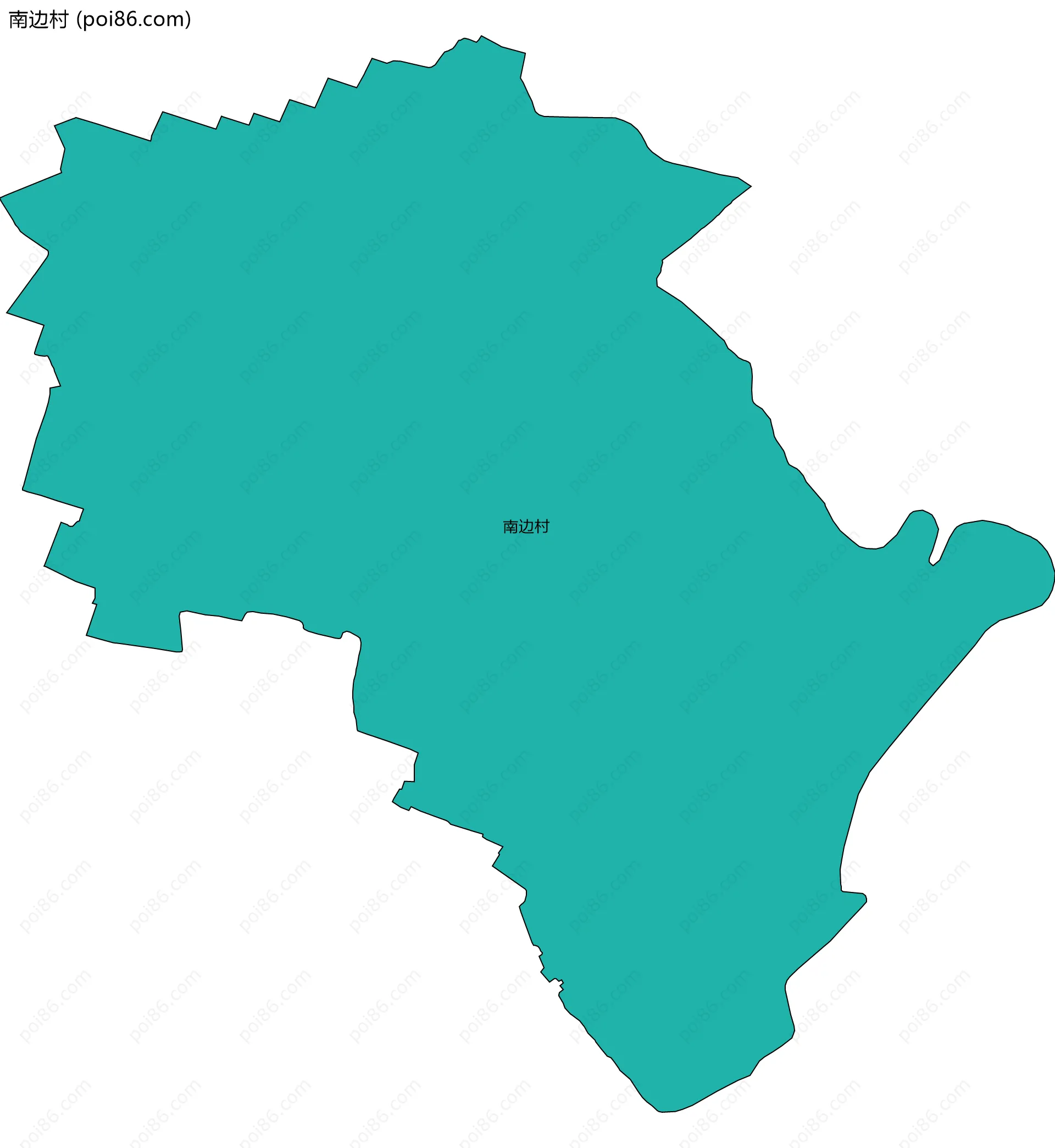 南边村边界地图