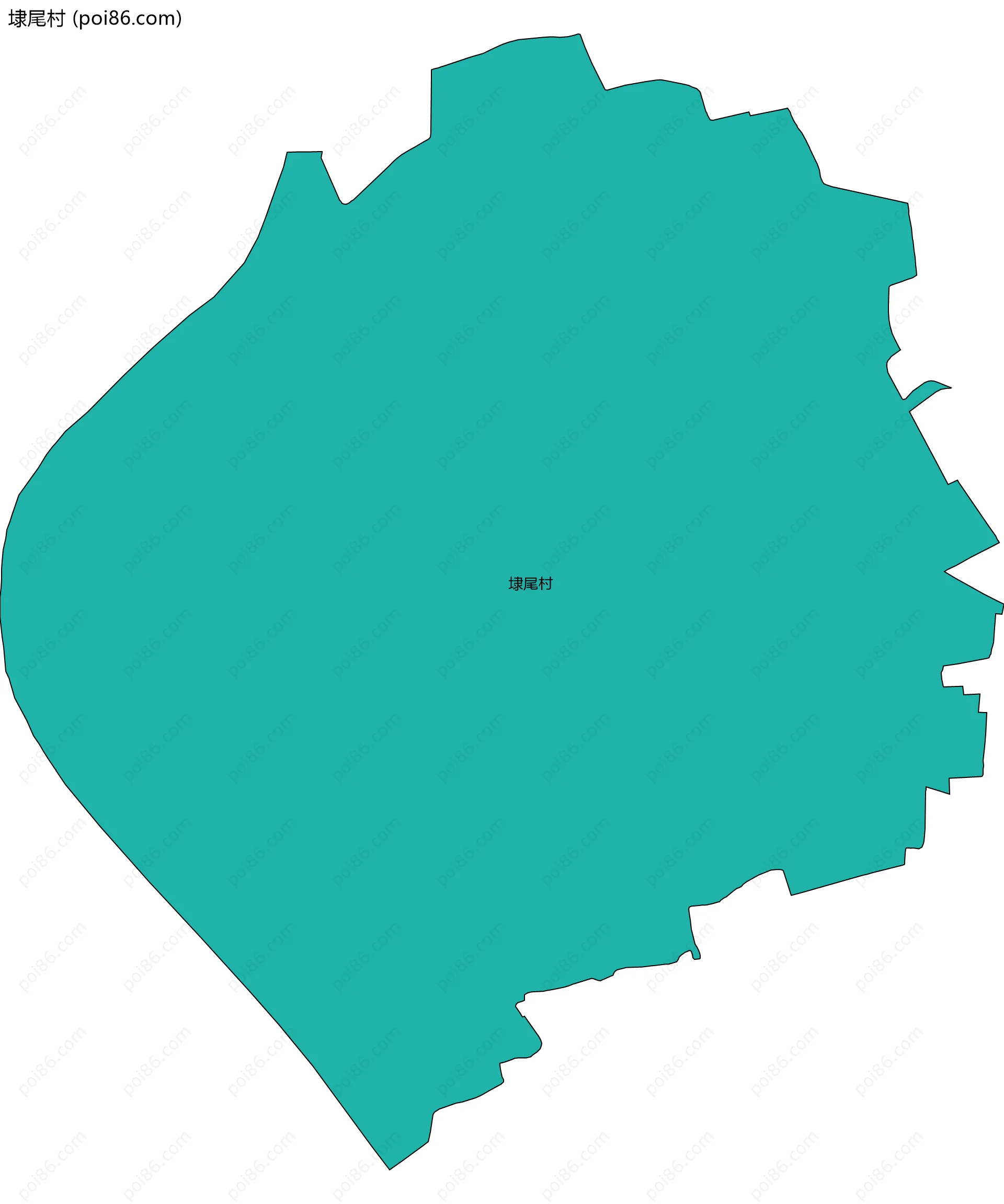 埭尾村边界地图