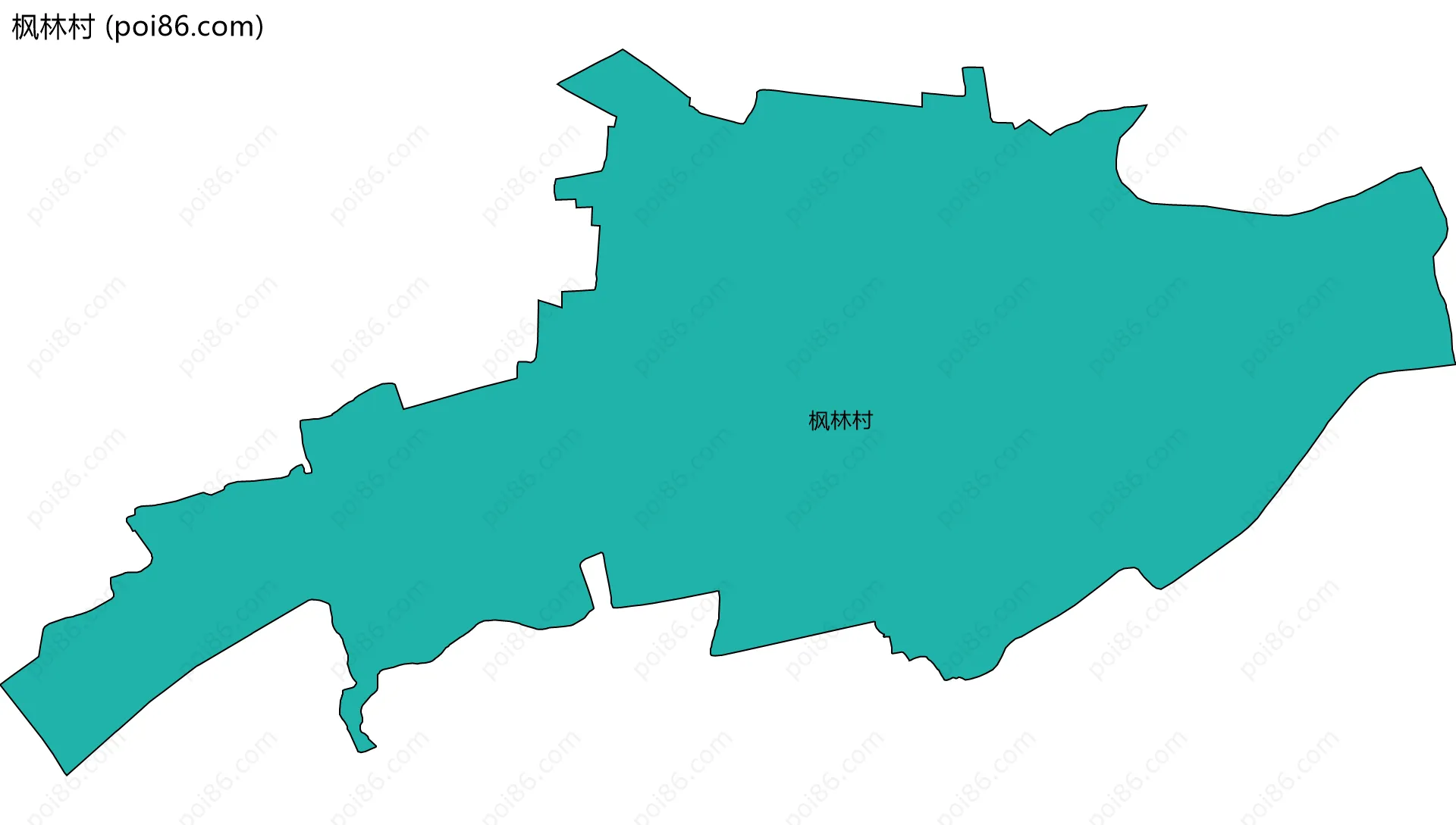 枫林村边界地图