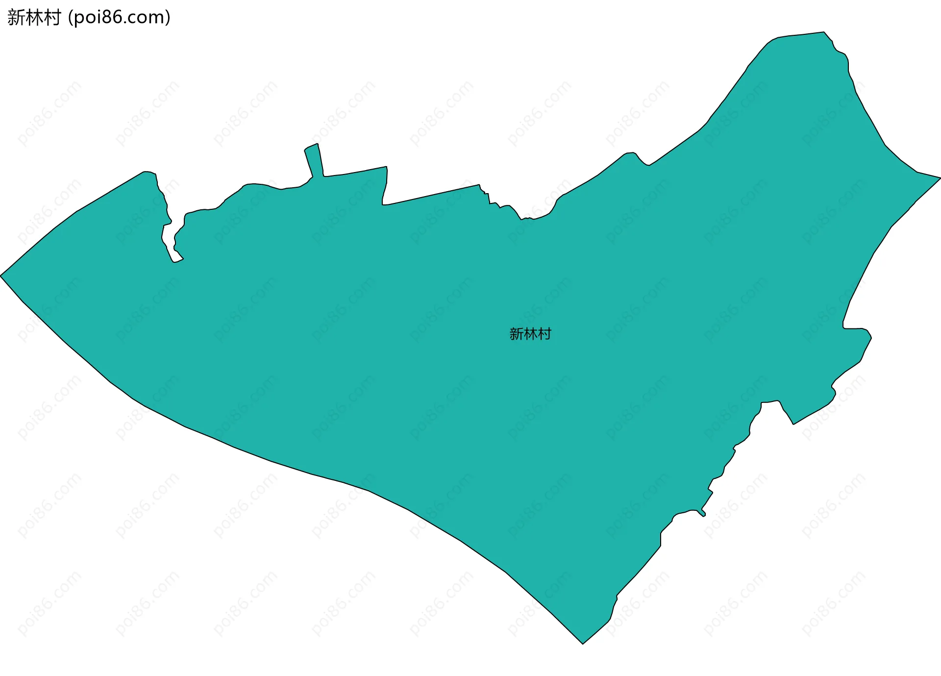 新林村边界地图