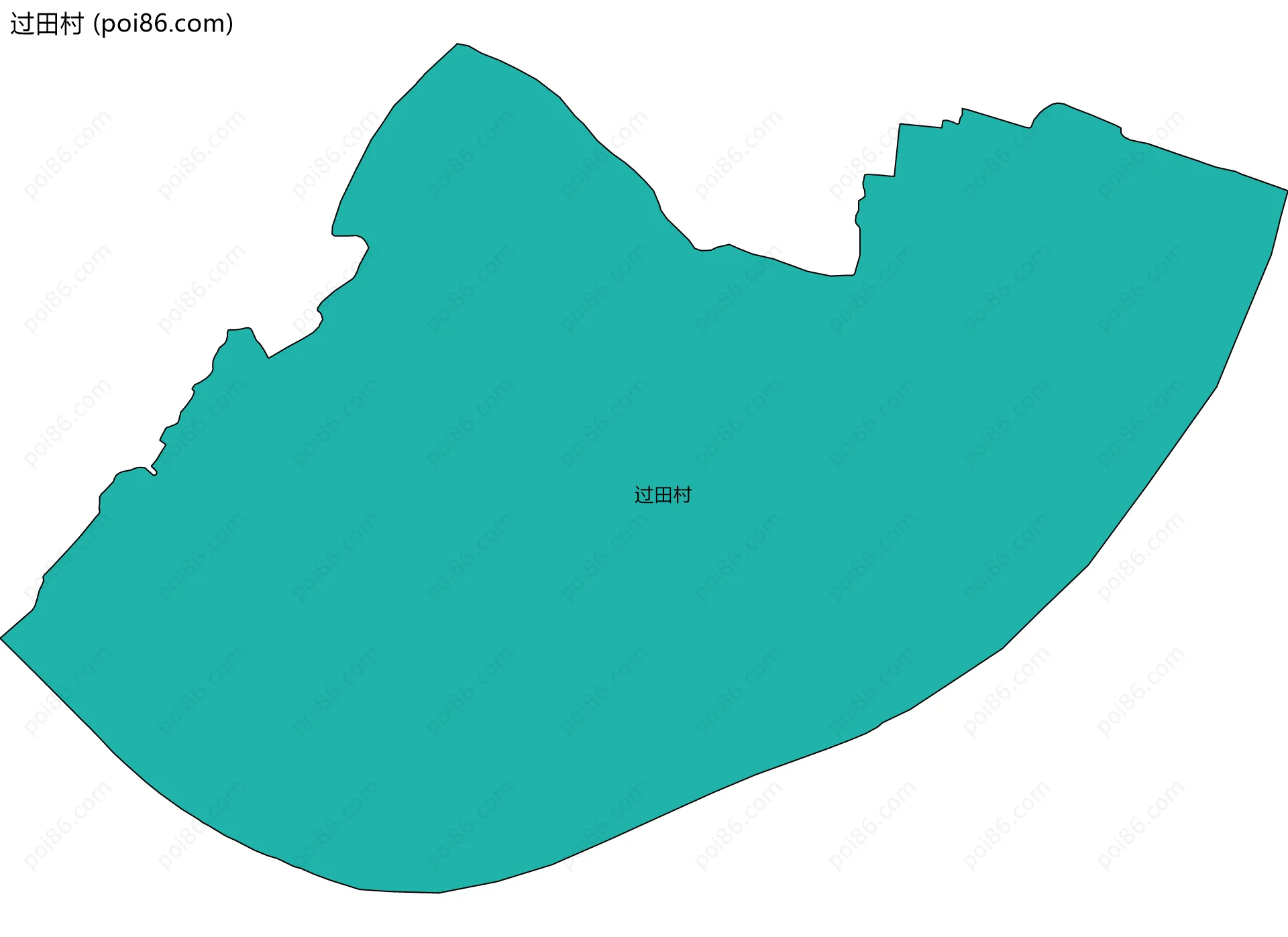 过田村边界地图