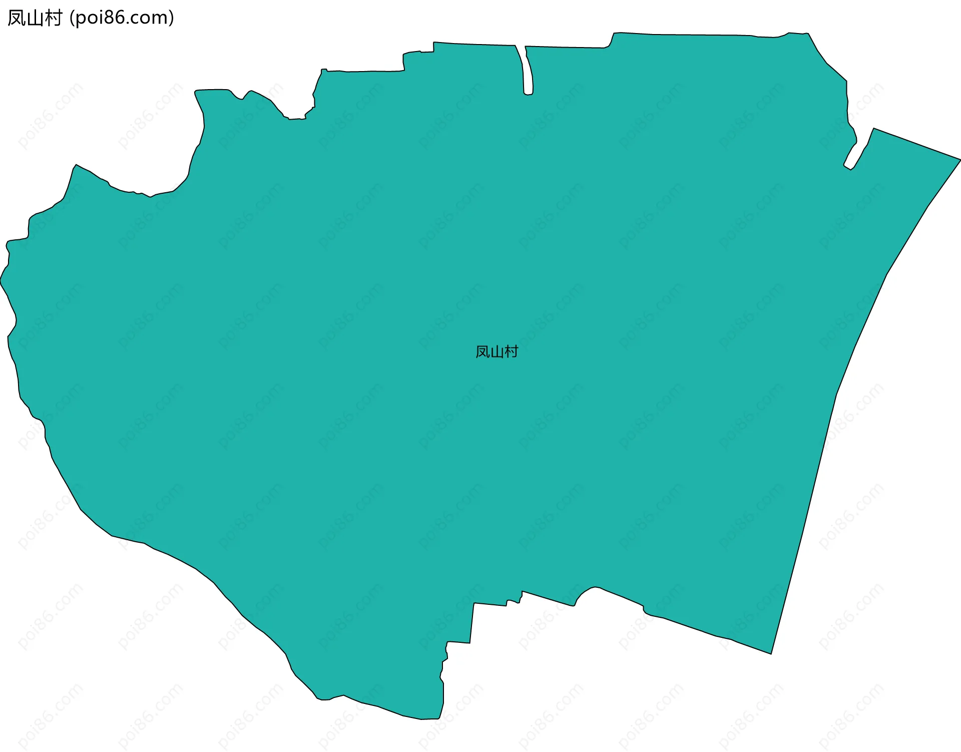 凤山村边界地图