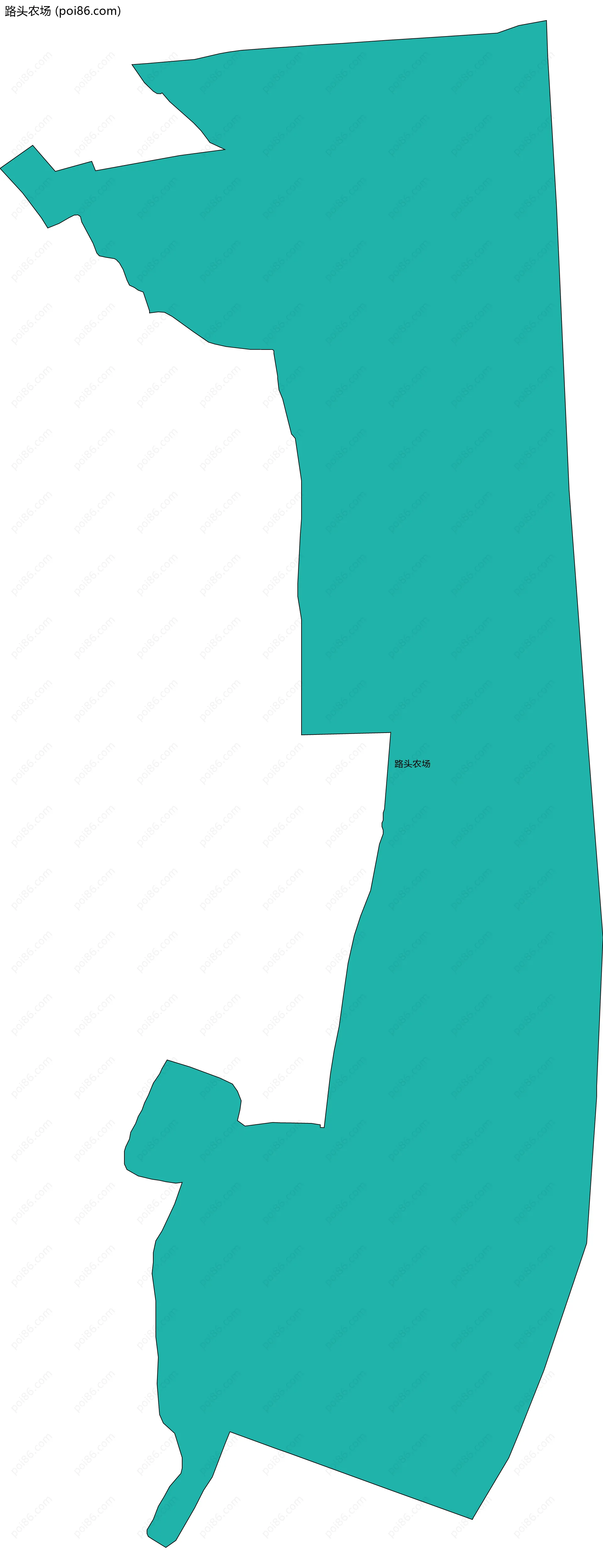 路头农场边界地图