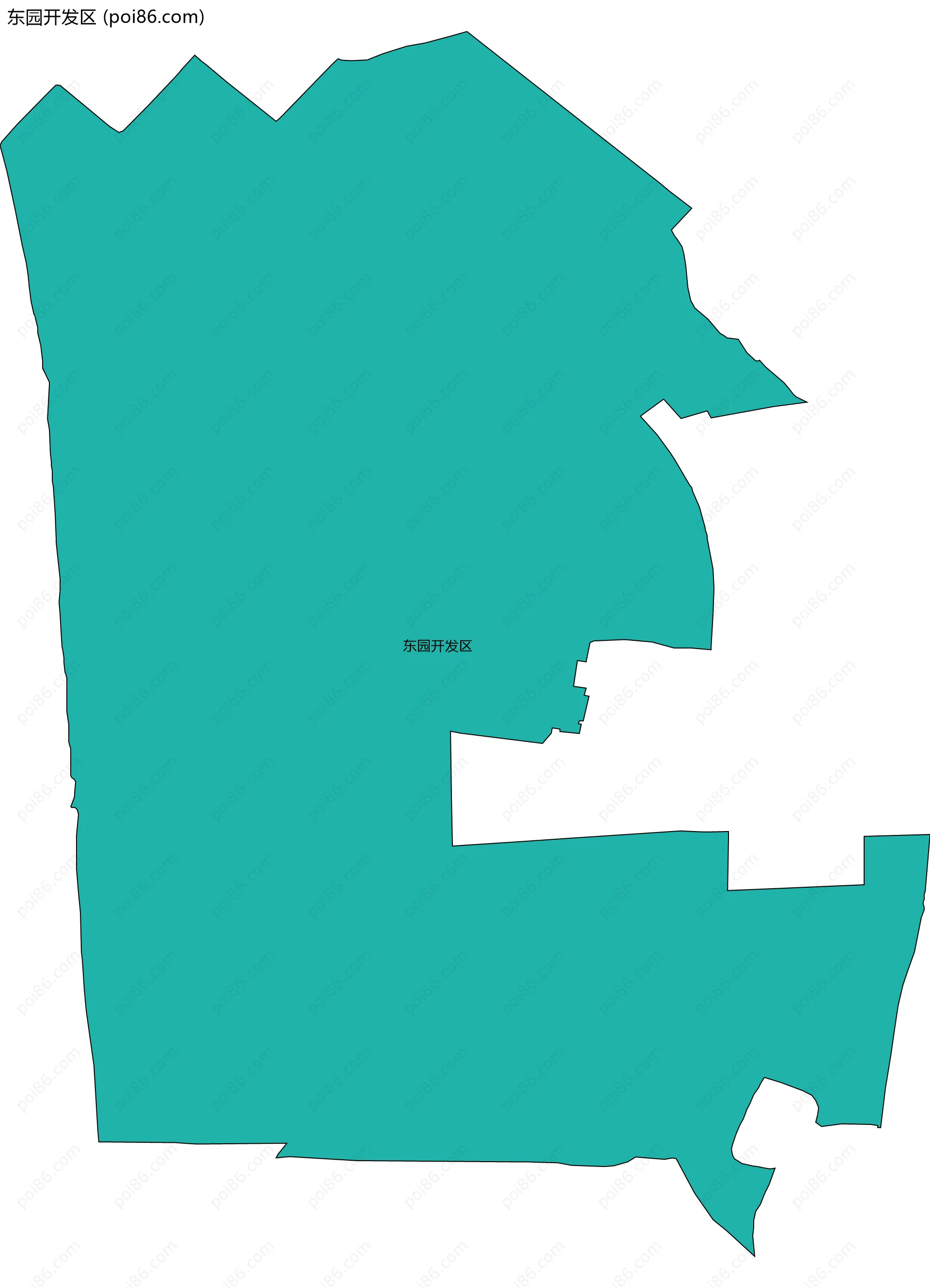 东园开发区边界地图