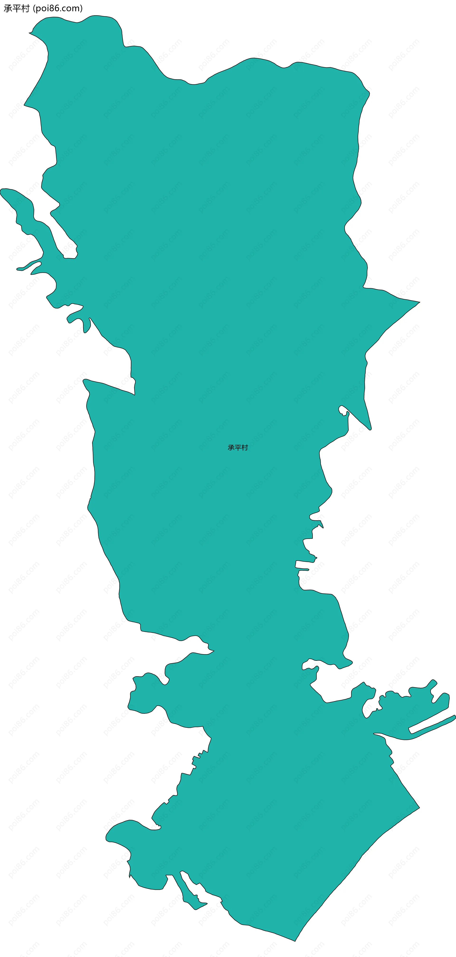 承平村边界地图