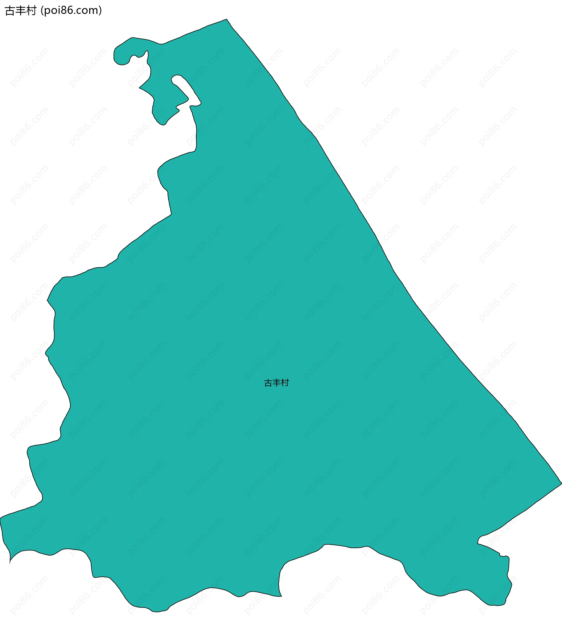 古丰村边界地图