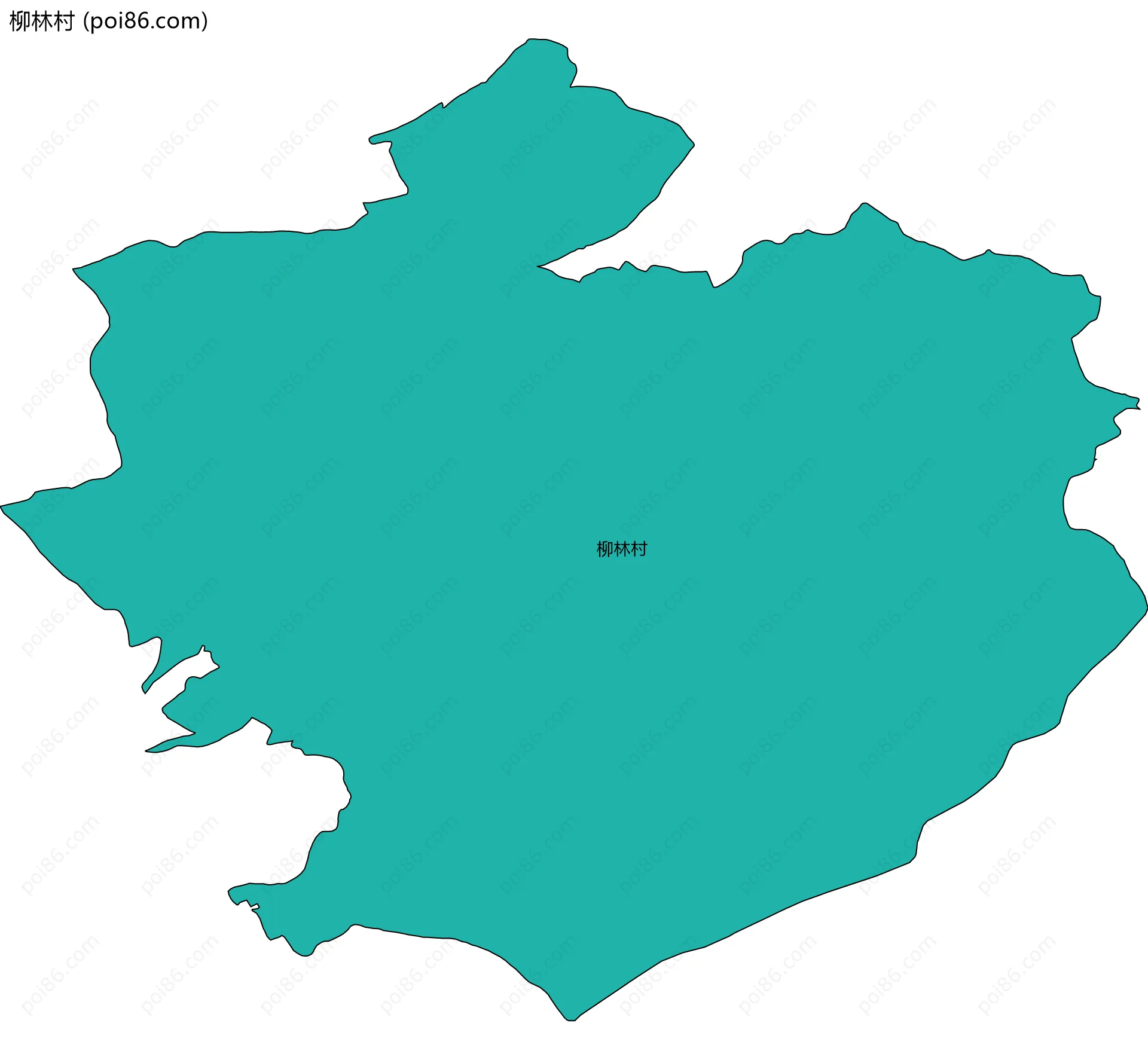 柳林村边界地图