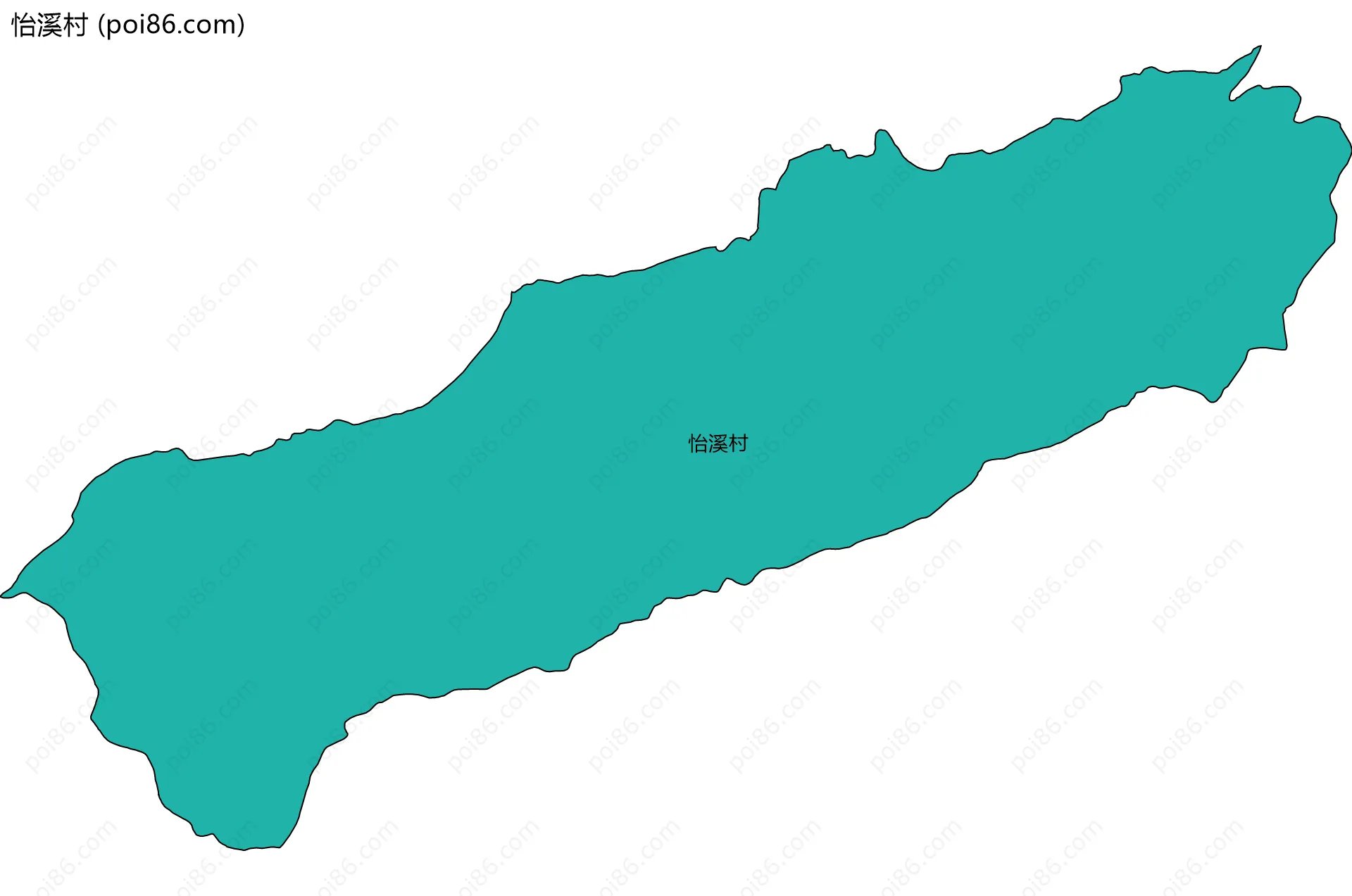 怡溪村边界地图