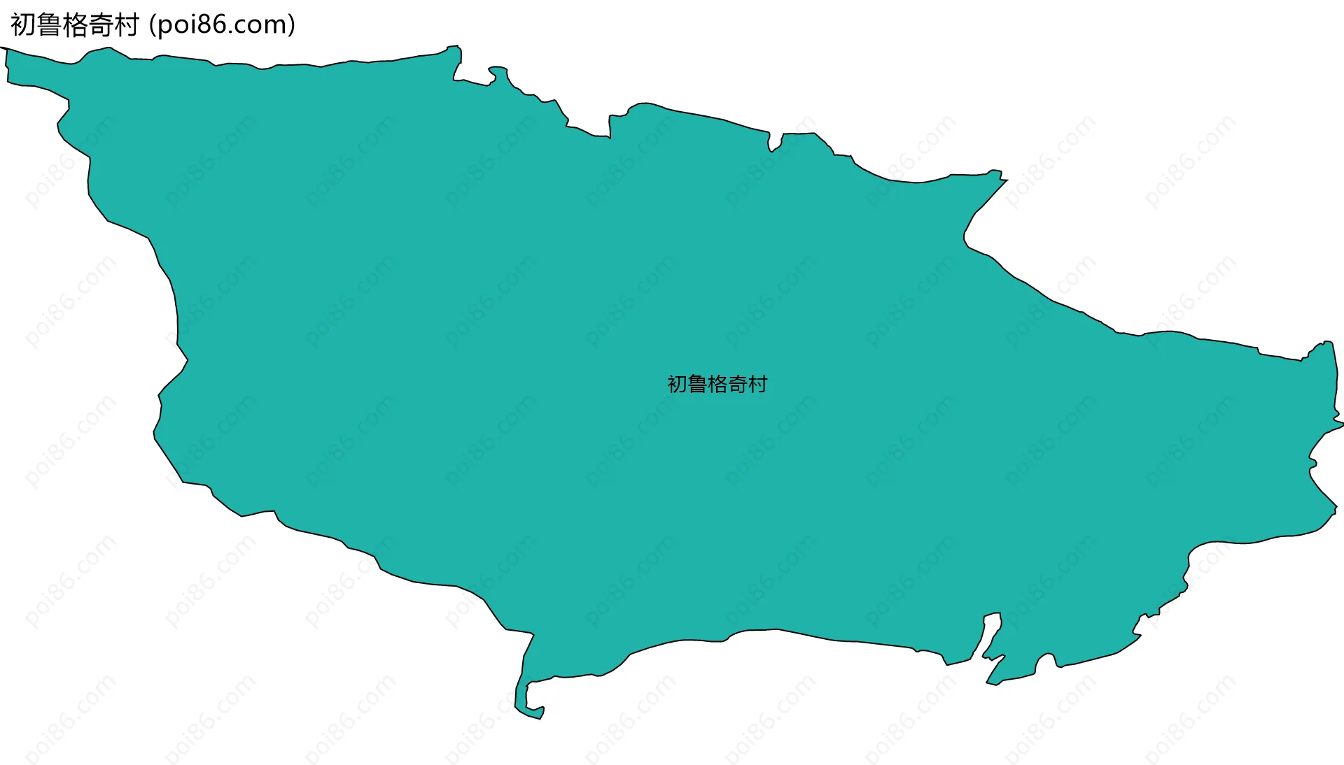 初鲁格奇村边界地图