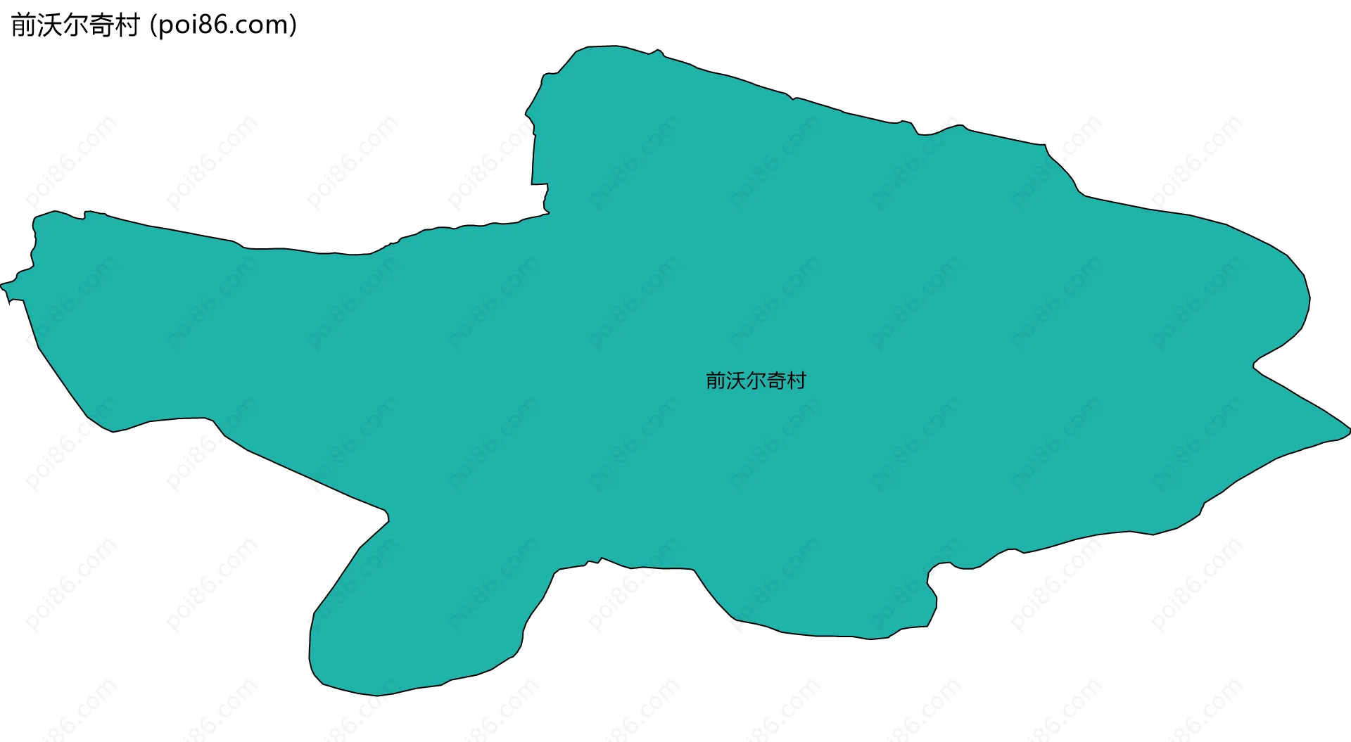 前沃尔奇村边界地图