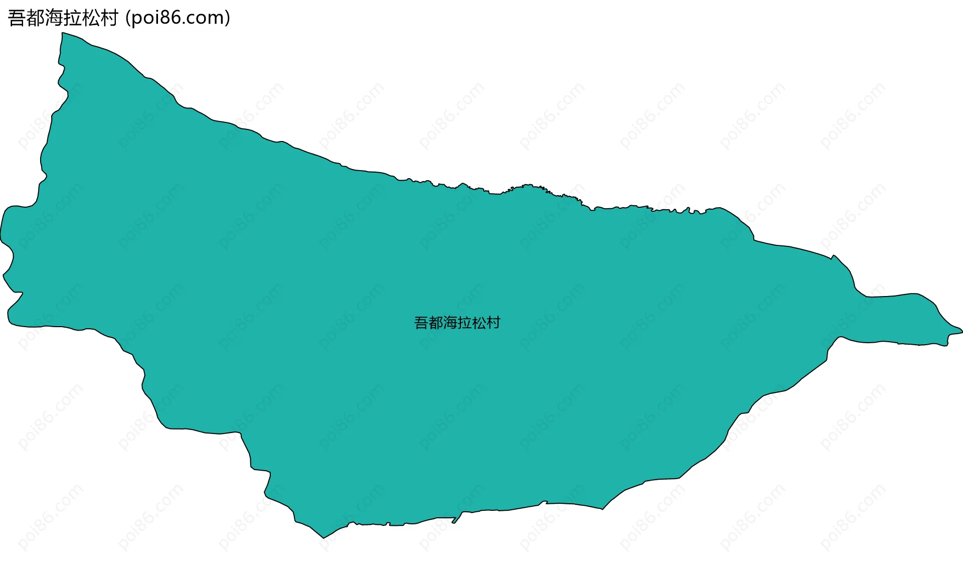 吾都海拉松村边界地图
