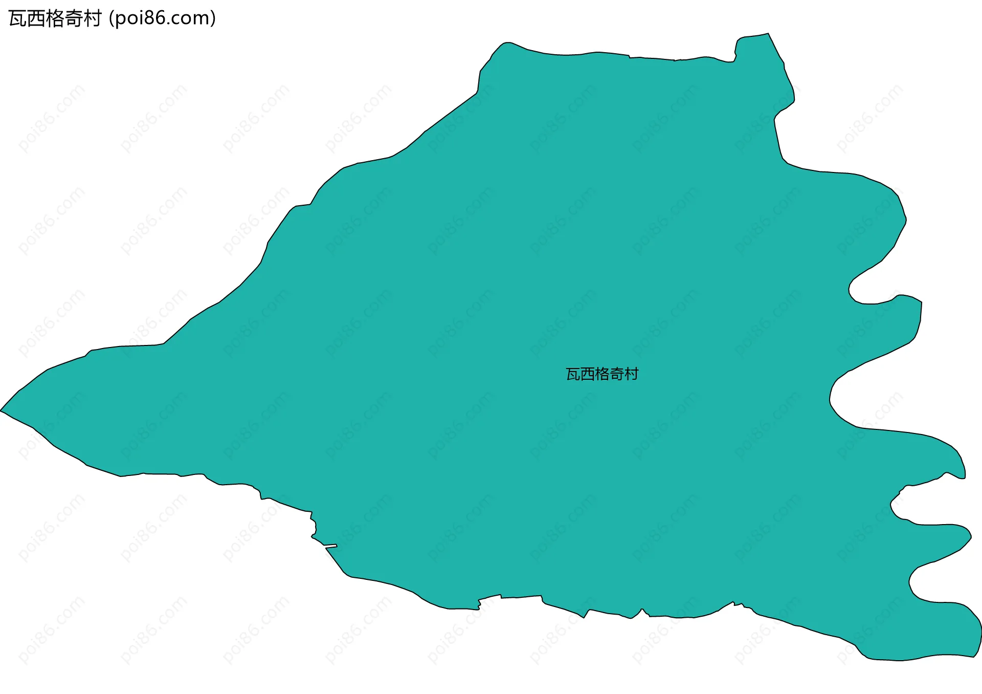瓦西格奇村边界地图