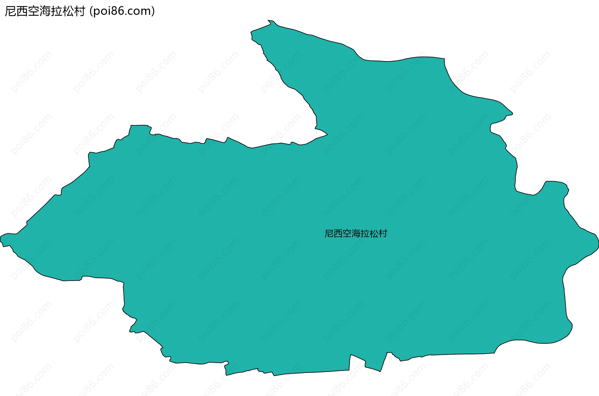 尼西空海拉松村边界地图