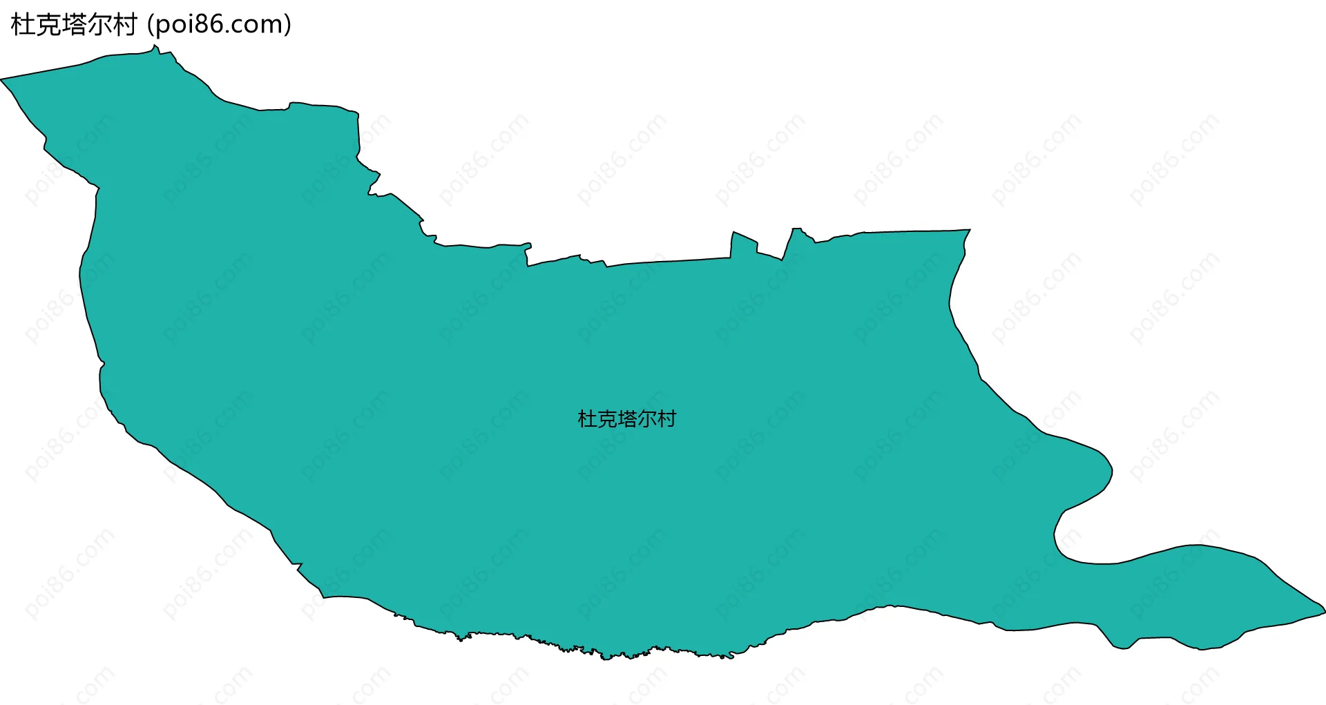 杜克塔尔村边界地图