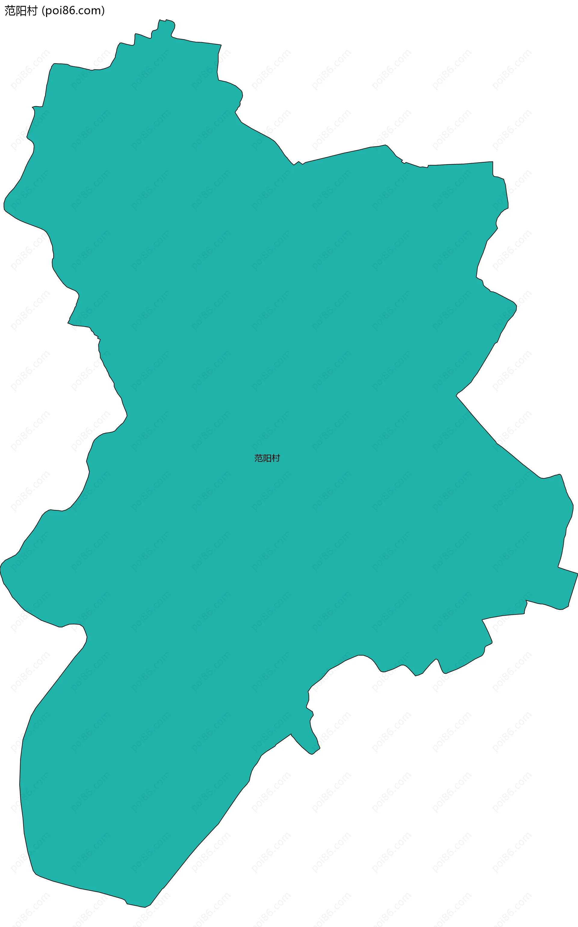 范阳村边界地图