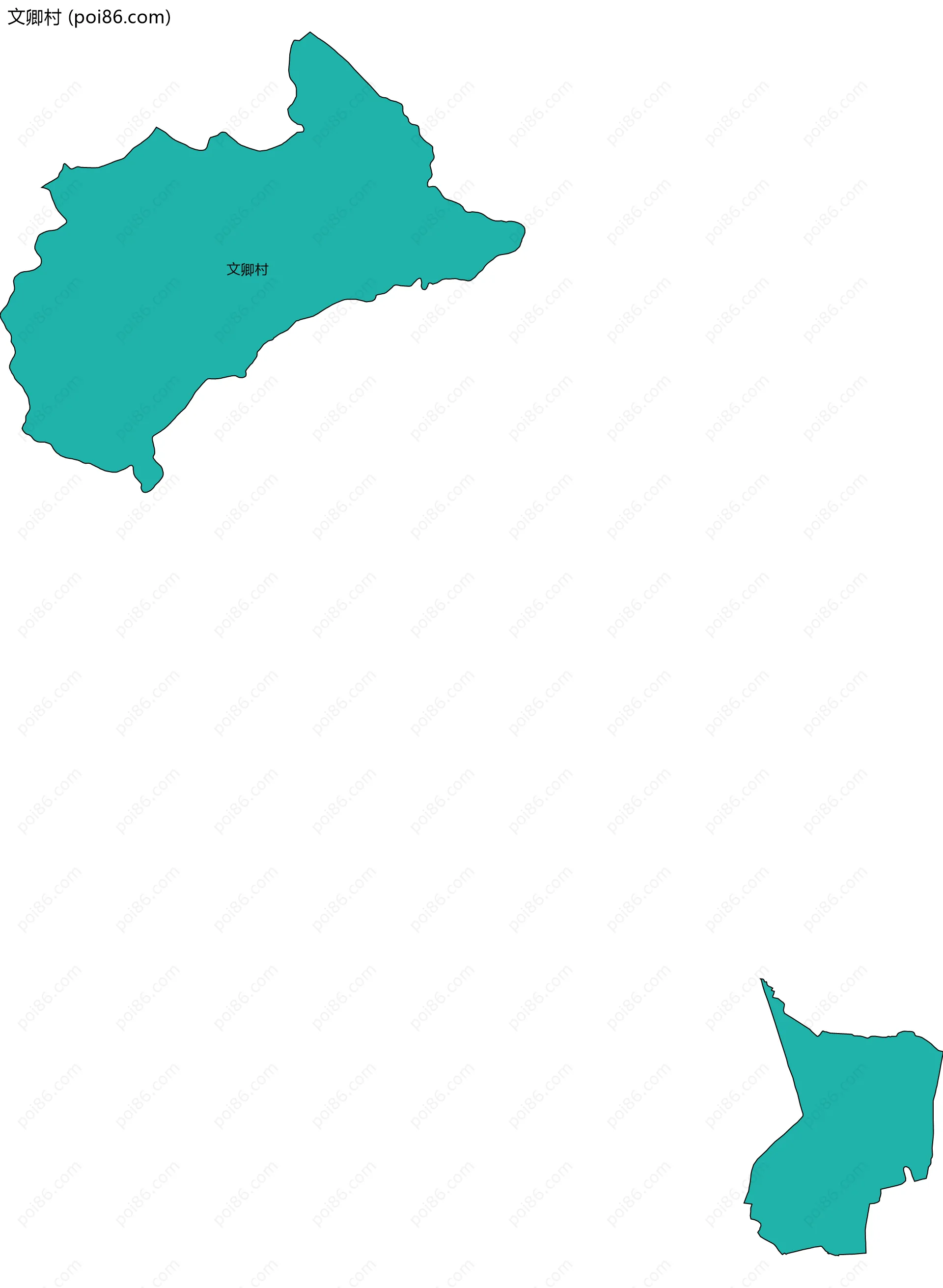 文卿村边界地图