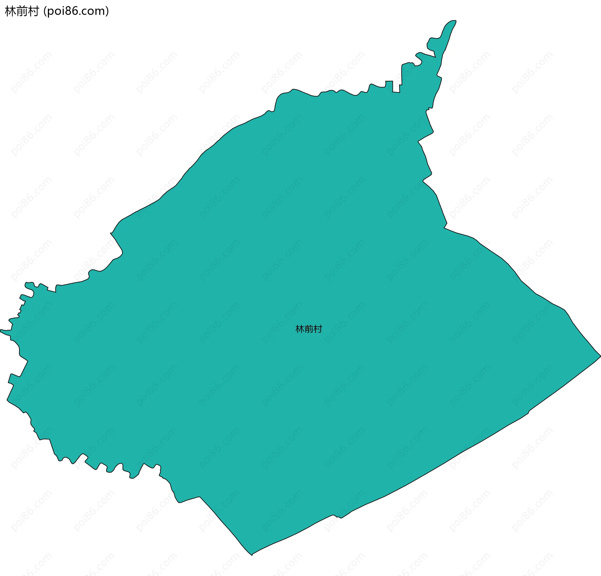 林前村边界地图