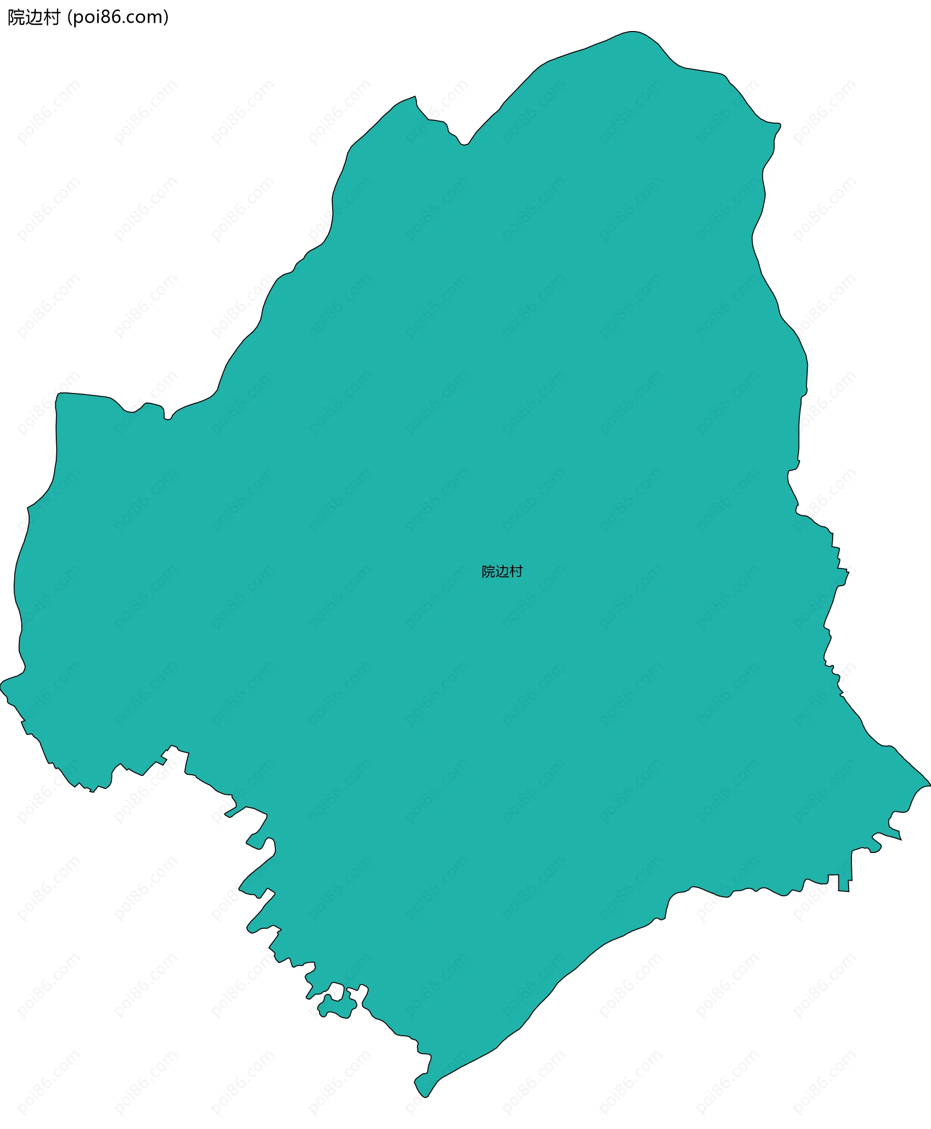 院边村边界地图