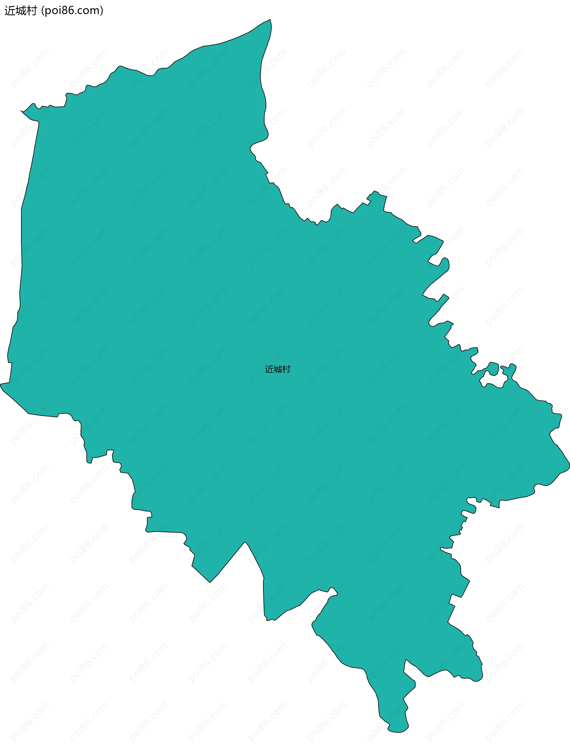 近城村边界地图
