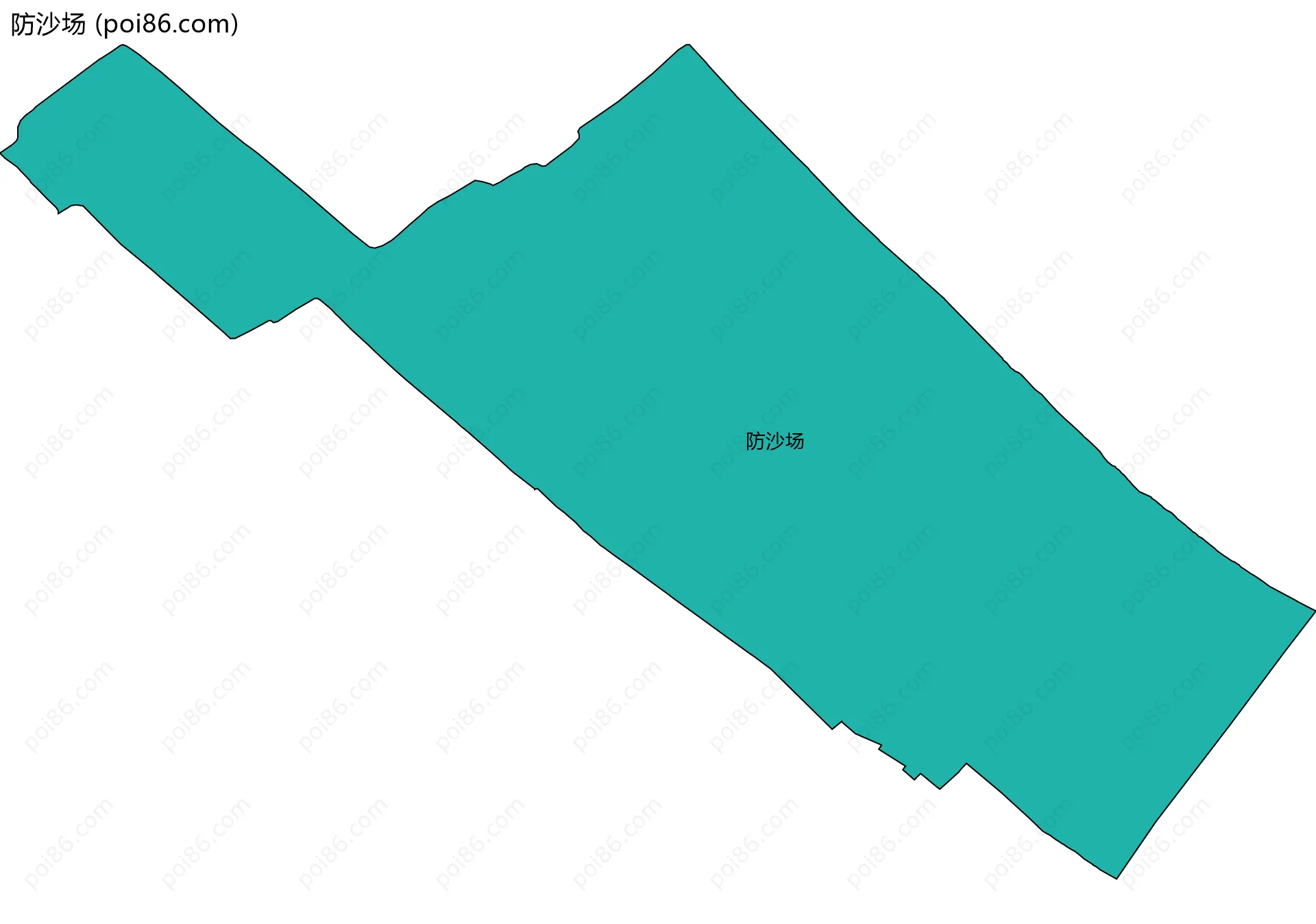 防沙场边界地图
