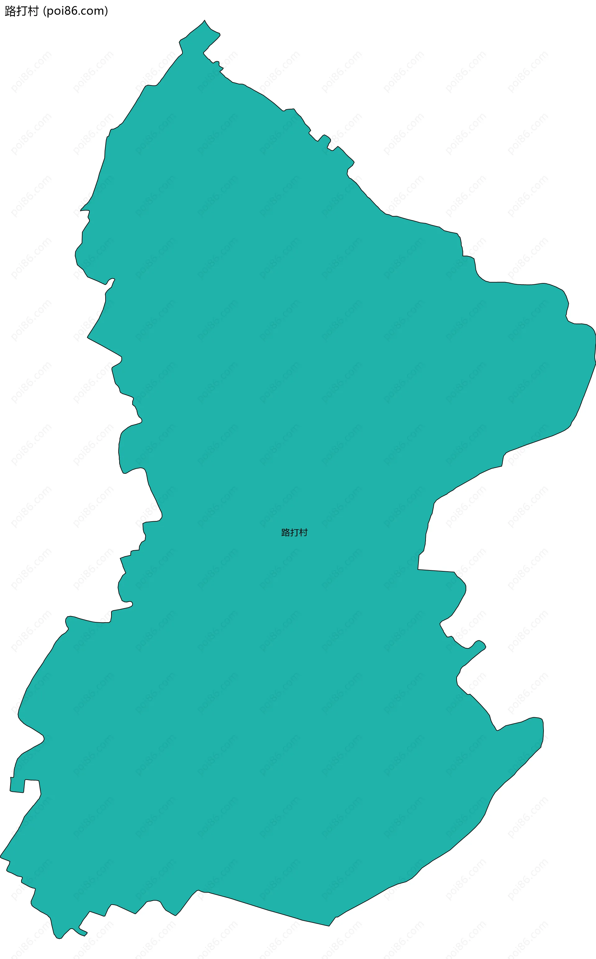 路打村边界地图