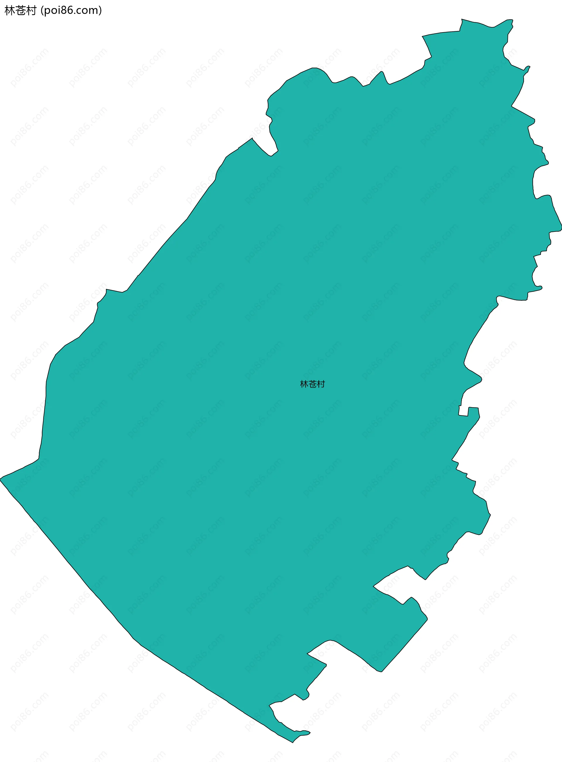 林苍村边界地图