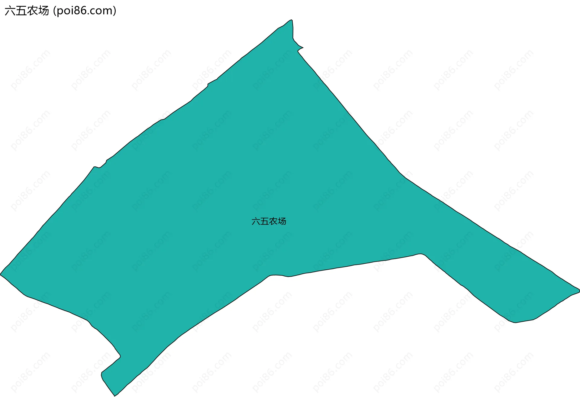 六五农场边界地图