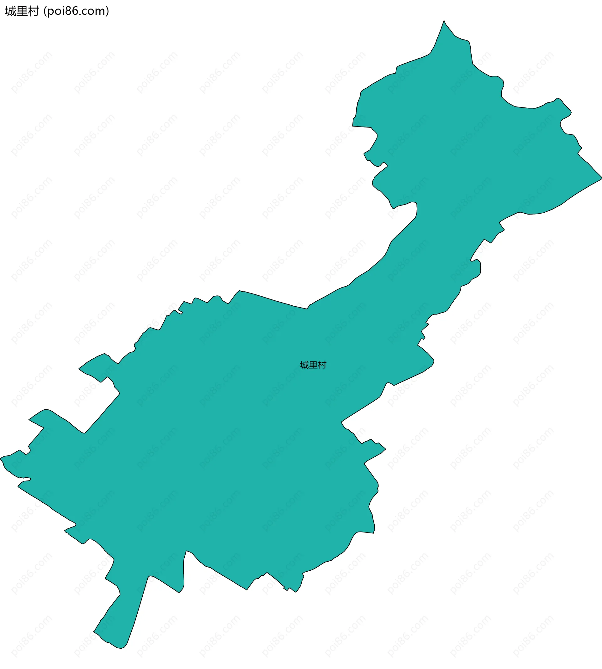 城里村边界地图