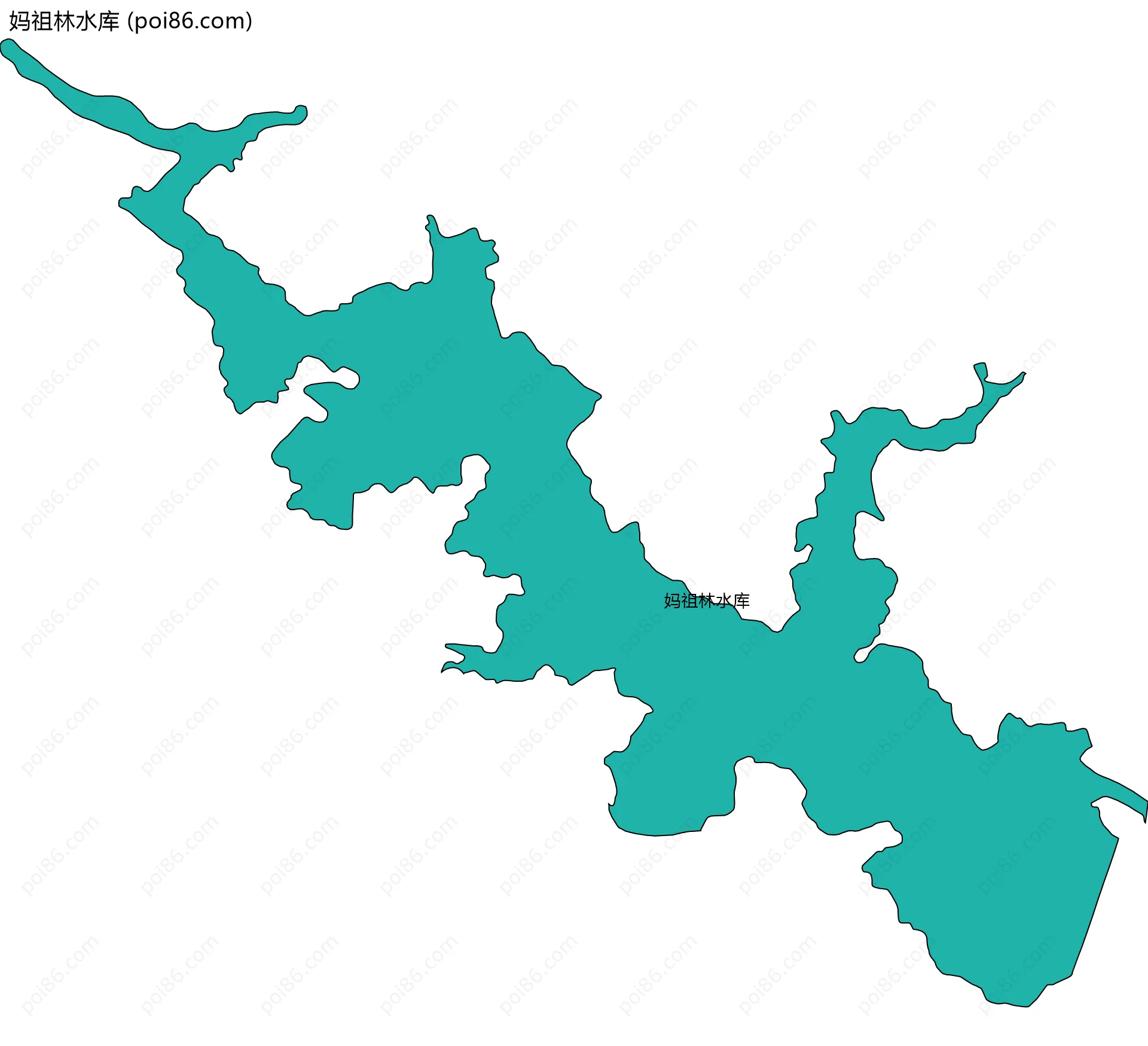 妈祖林水库边界地图