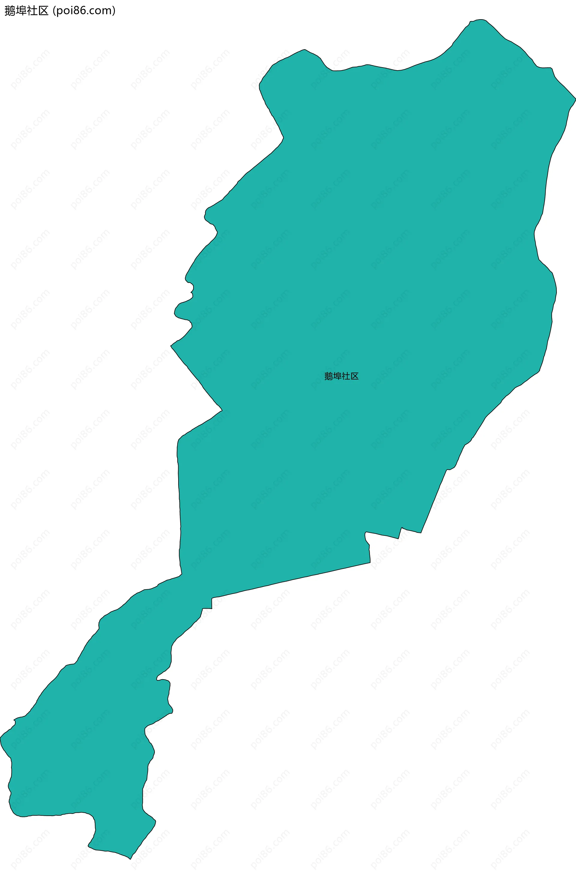 鹅埠社区边界地图