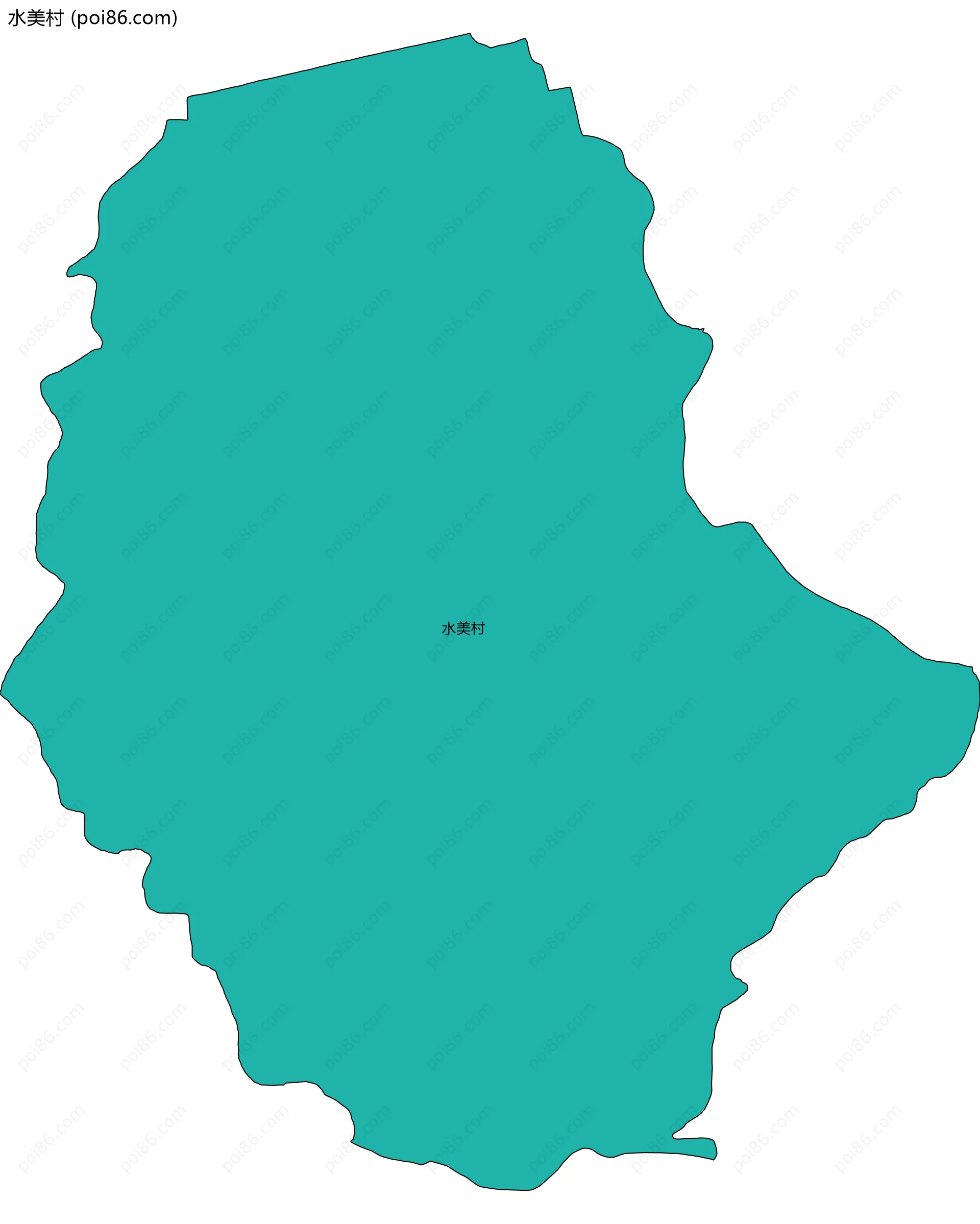 水美村边界地图
