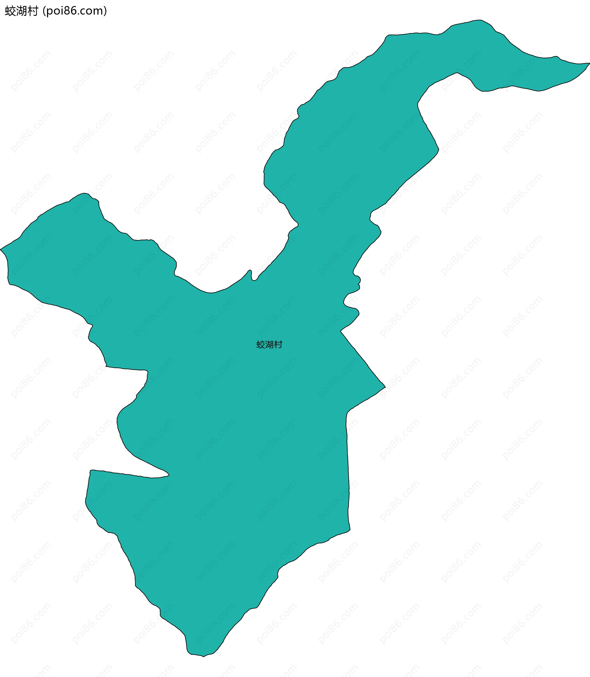 蛟湖村边界地图