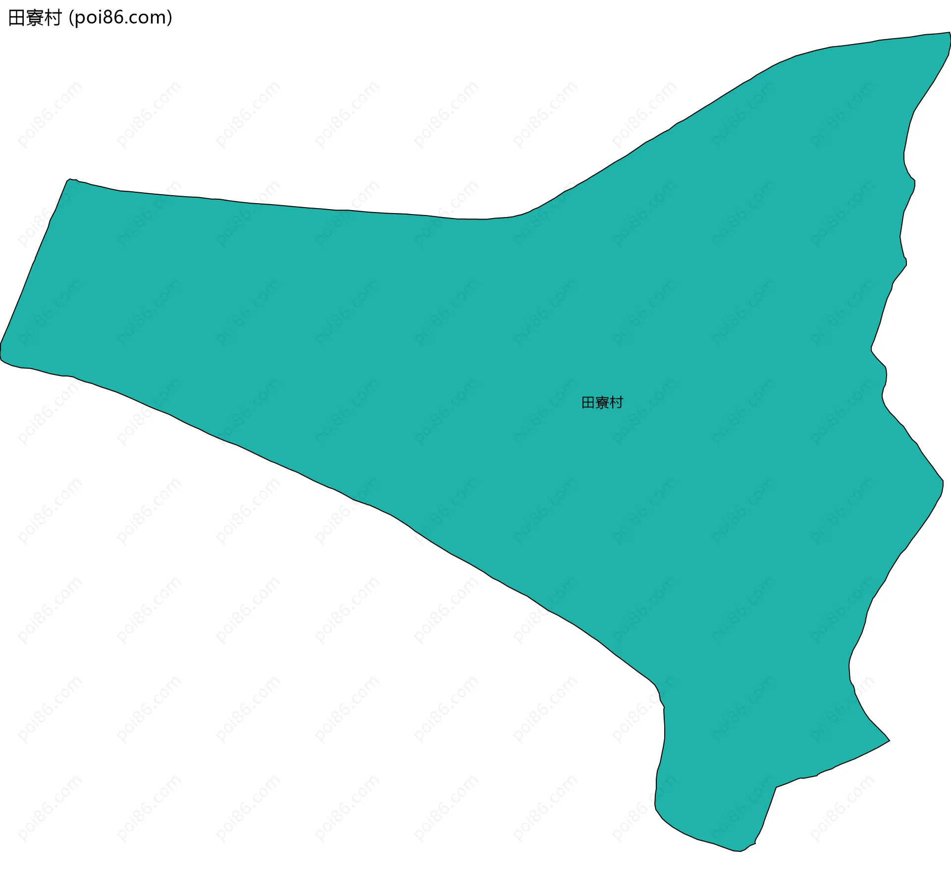 田寮村边界地图