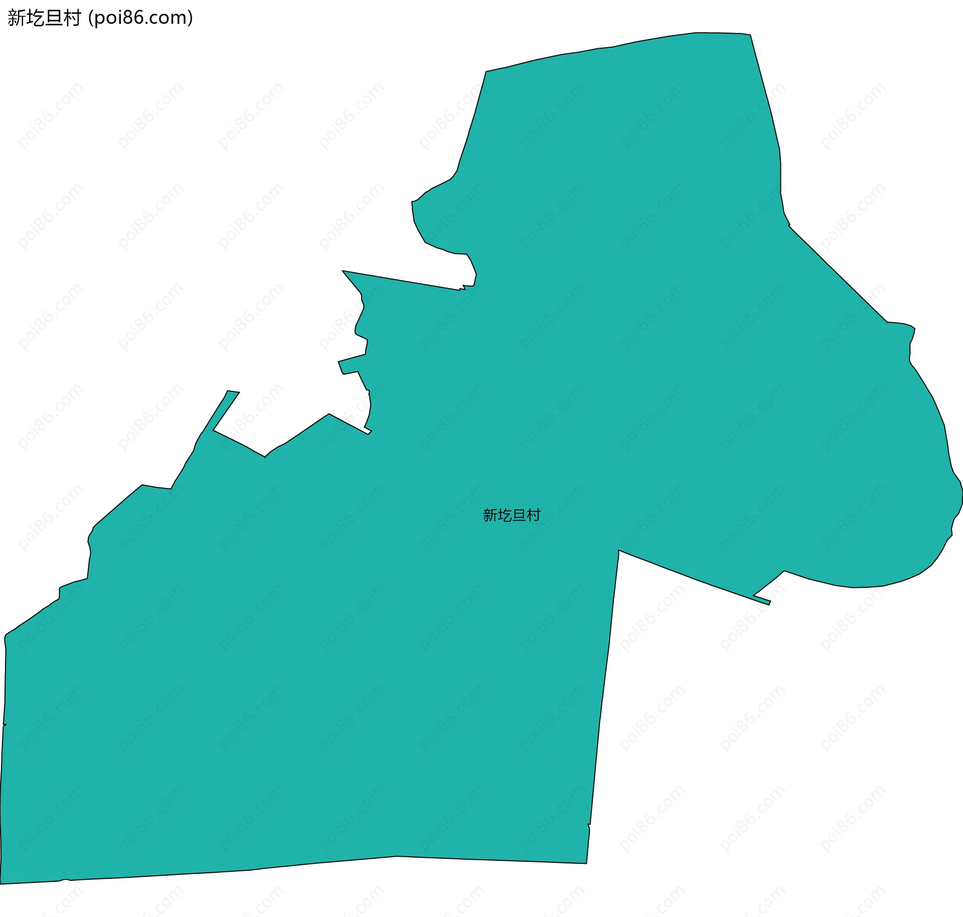 新圪旦村边界地图