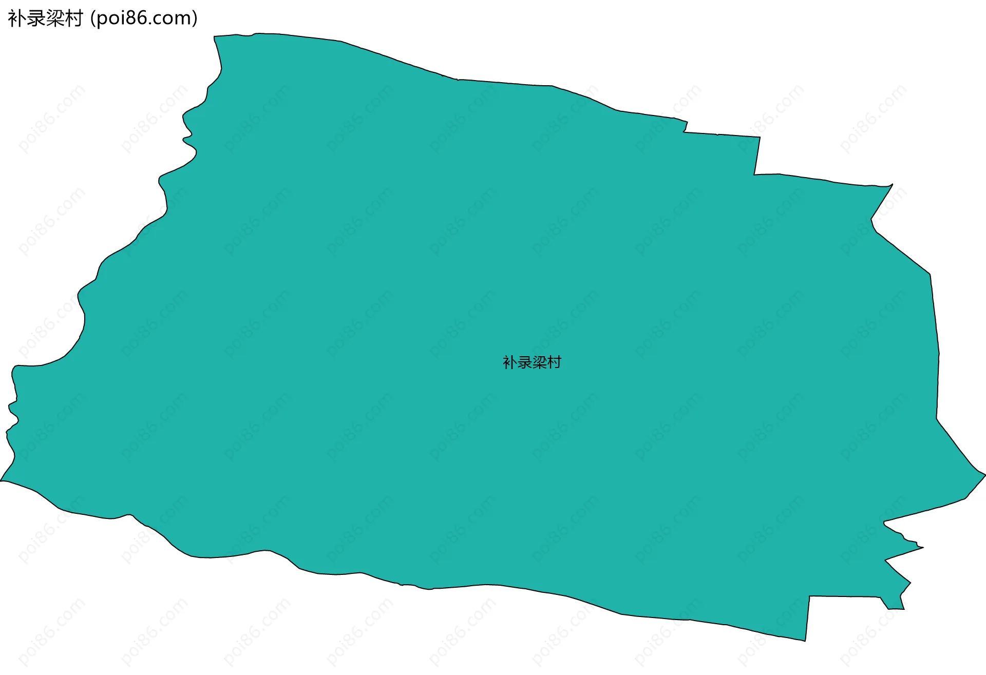 补录梁村边界地图