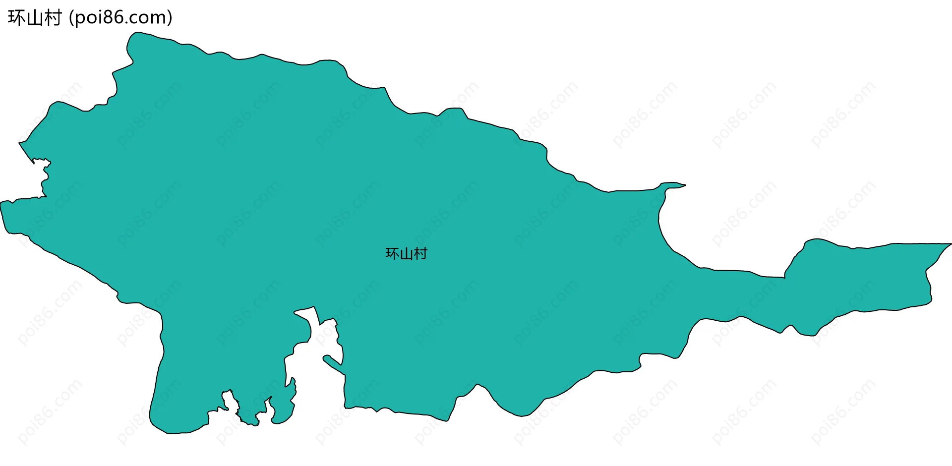 环山村边界地图