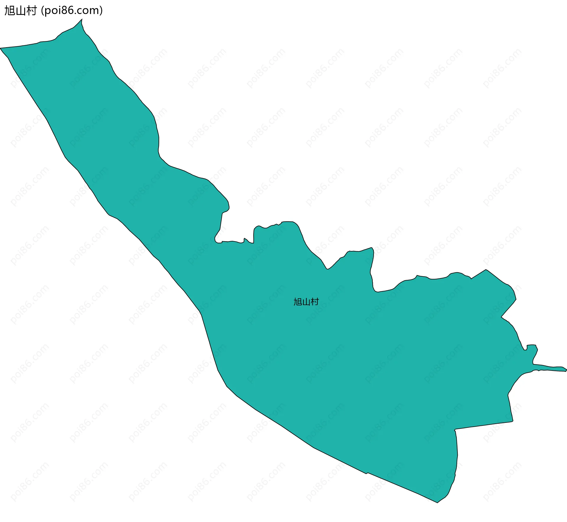 旭山村边界地图