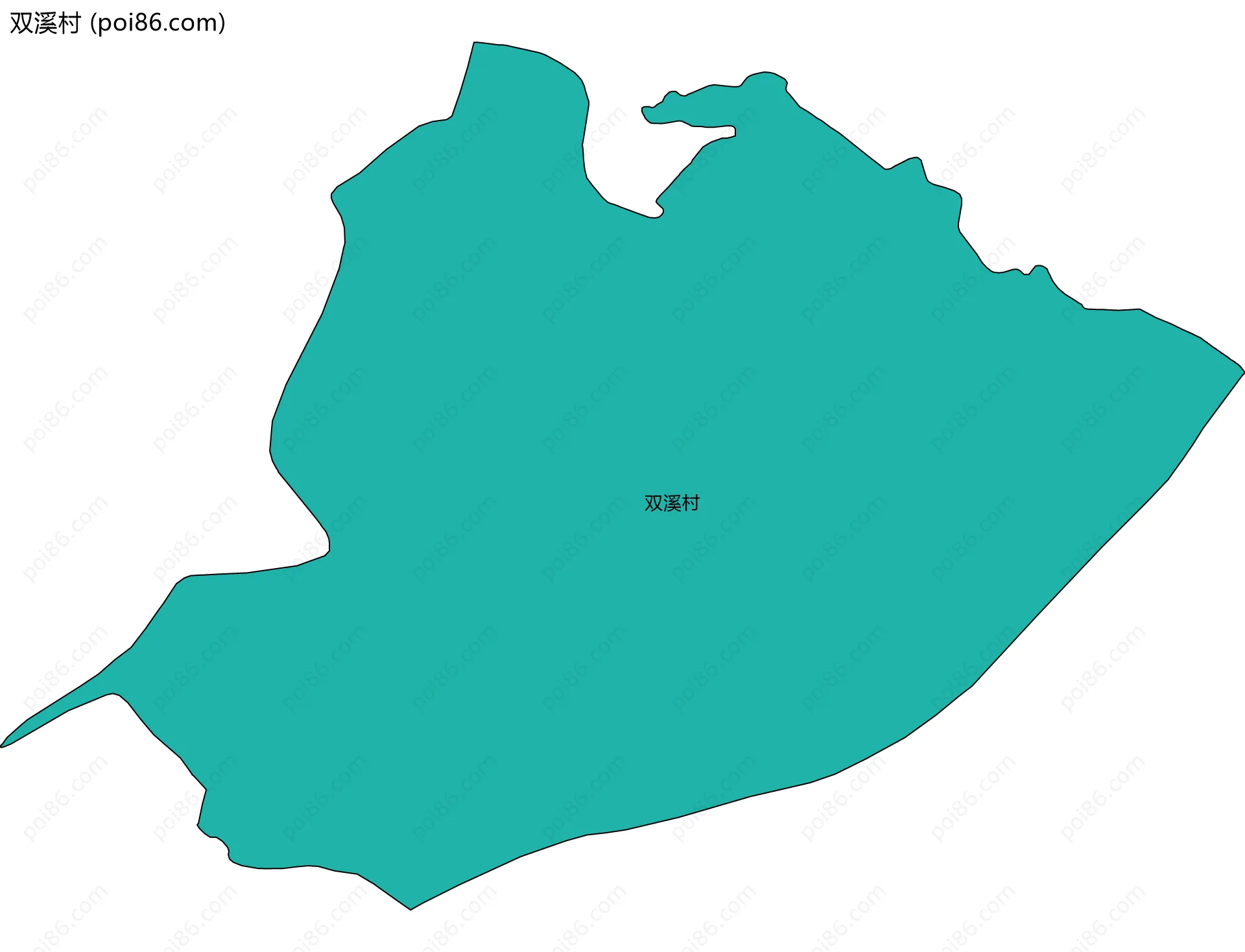 双溪村边界地图