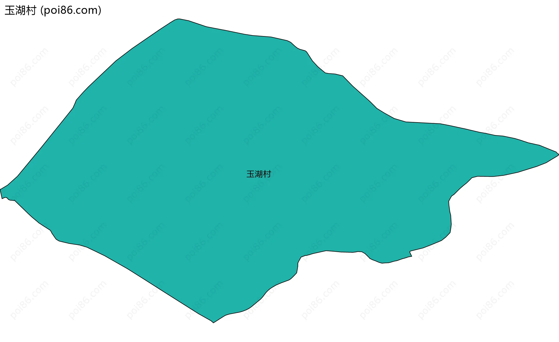 玉湖村边界地图