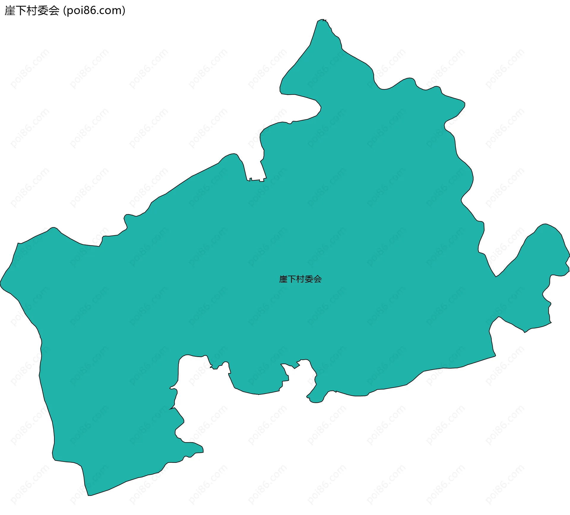 崖下村委会边界地图