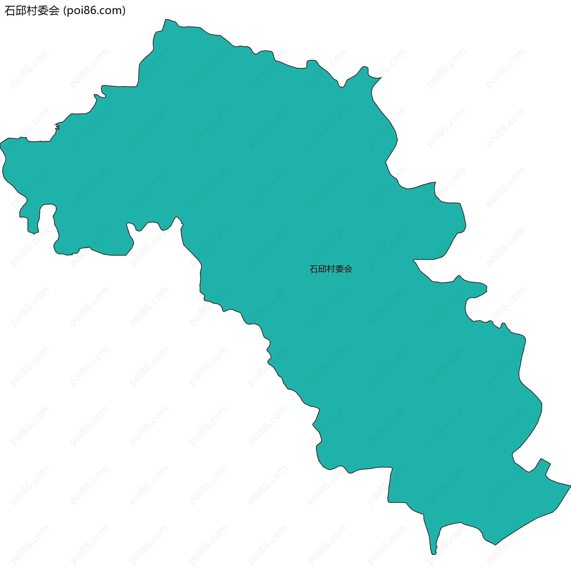 石邱村委会边界地图