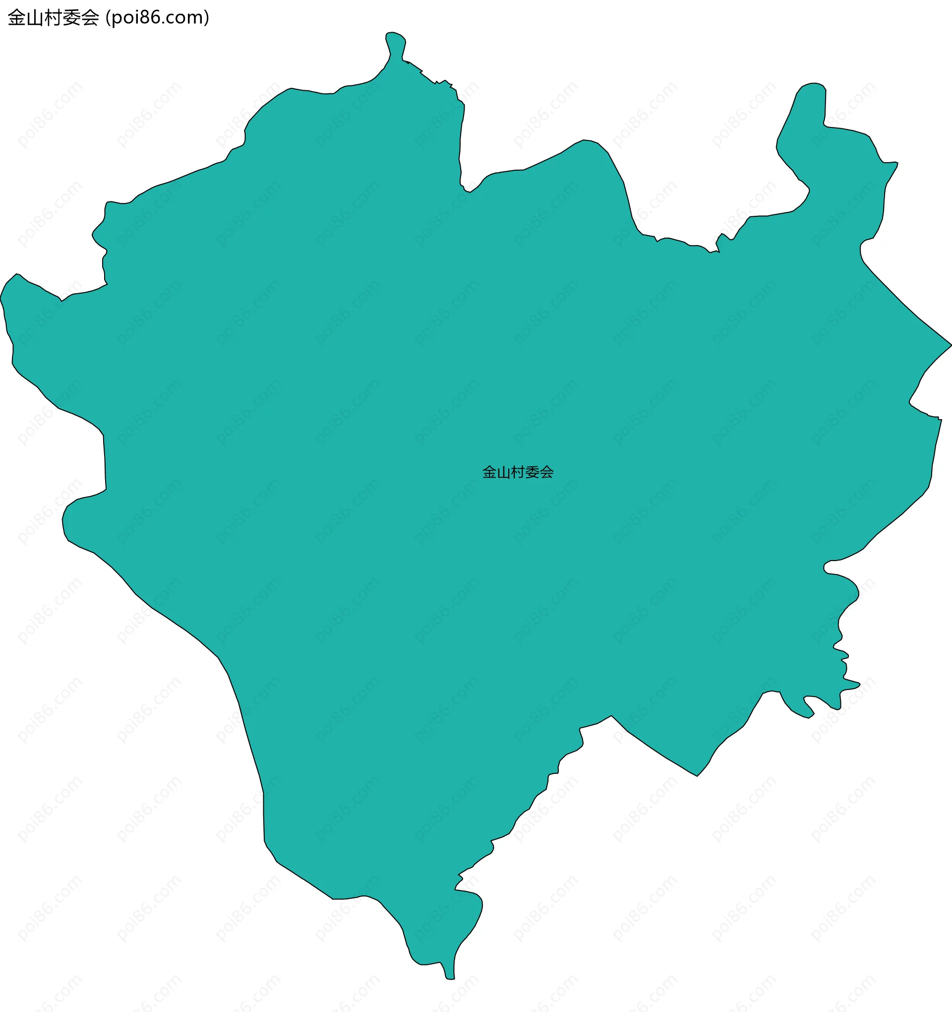 金山村委会边界地图