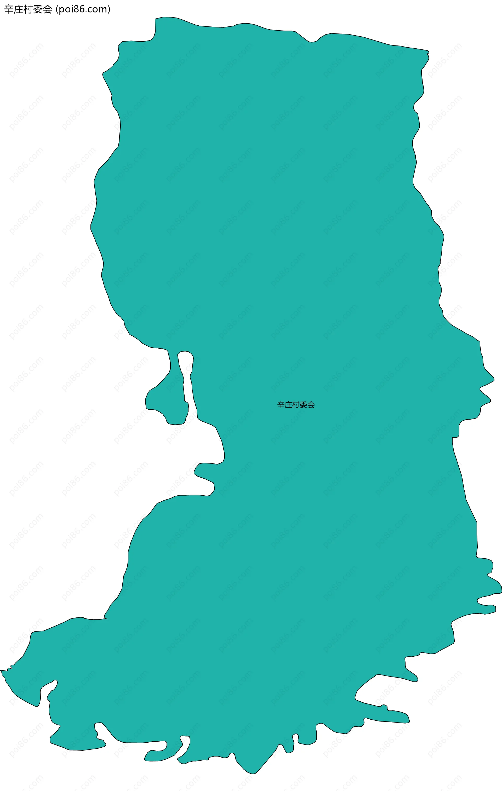 辛庄村委会边界地图