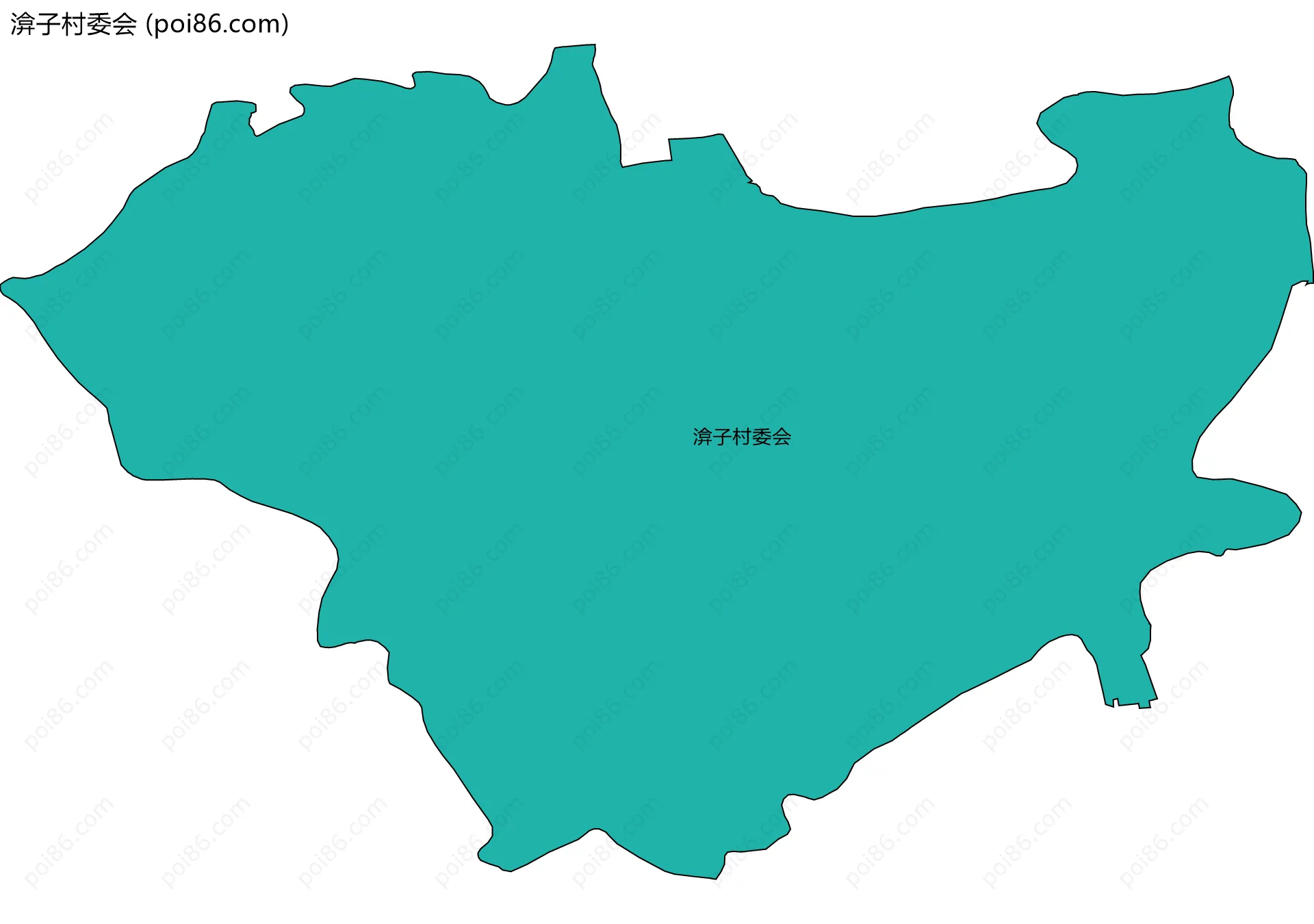 渰子村委会边界地图