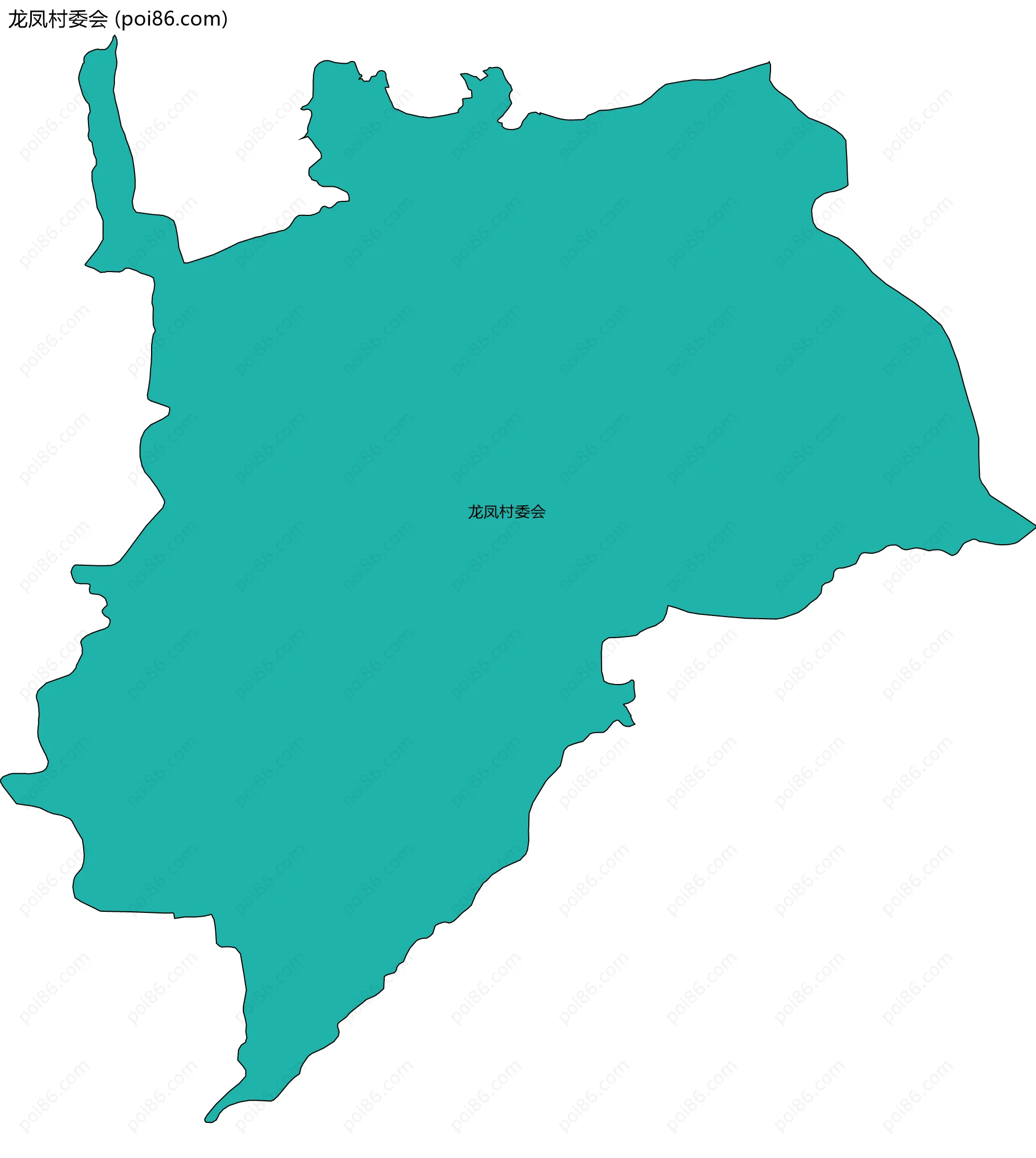 龙凤村委会边界地图