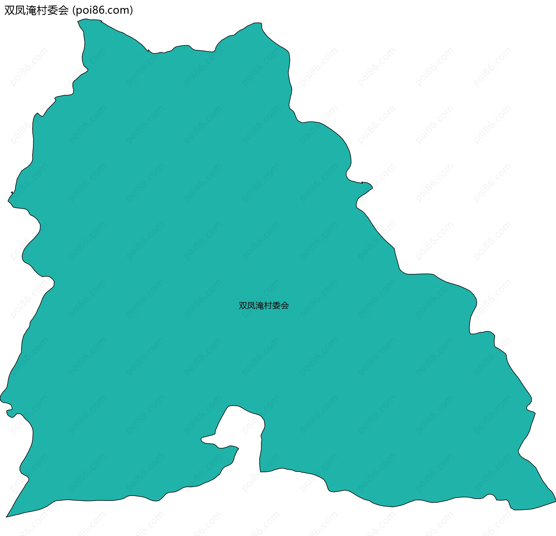 双凤淹村委会边界地图
