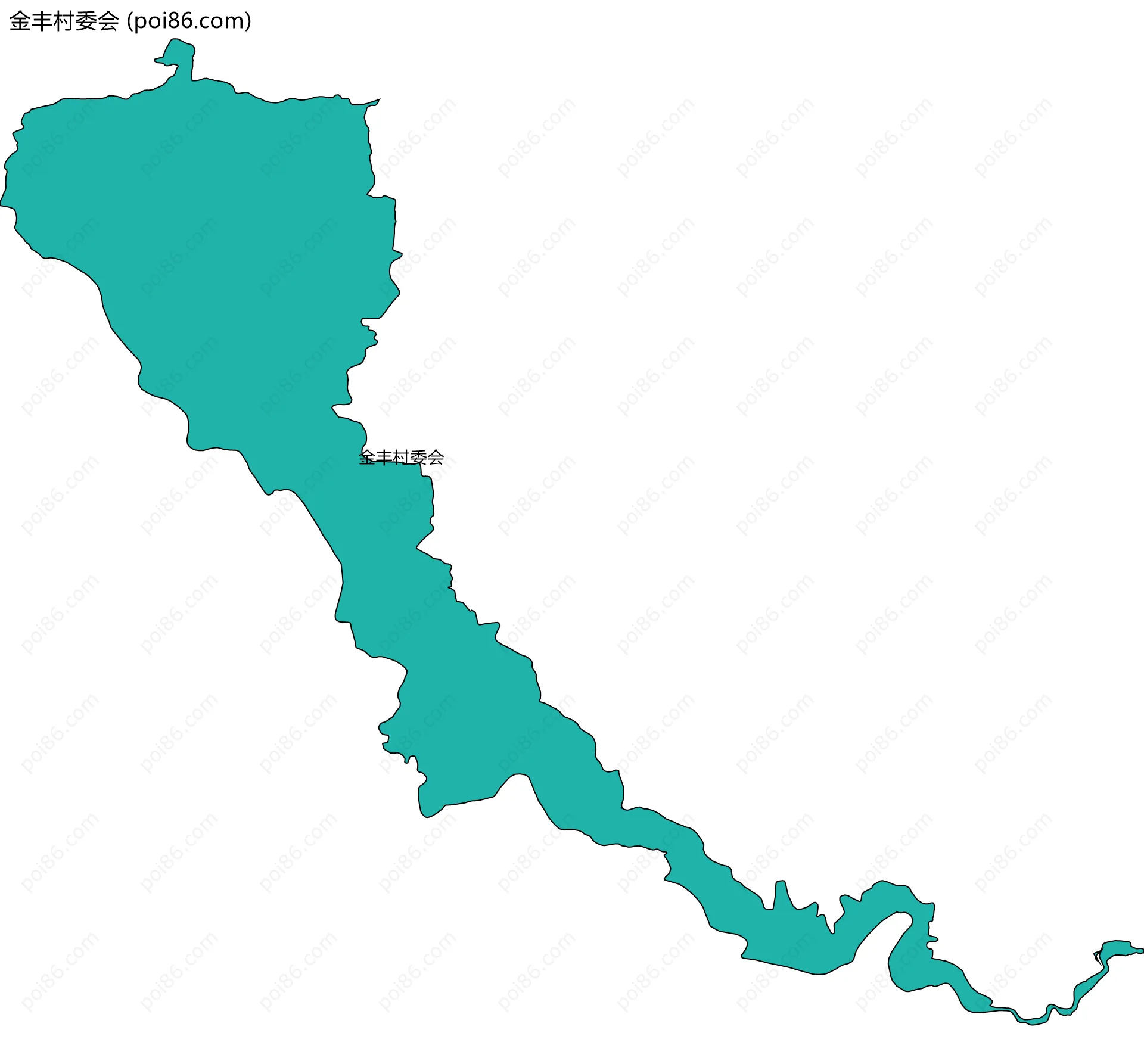 金丰村委会边界地图