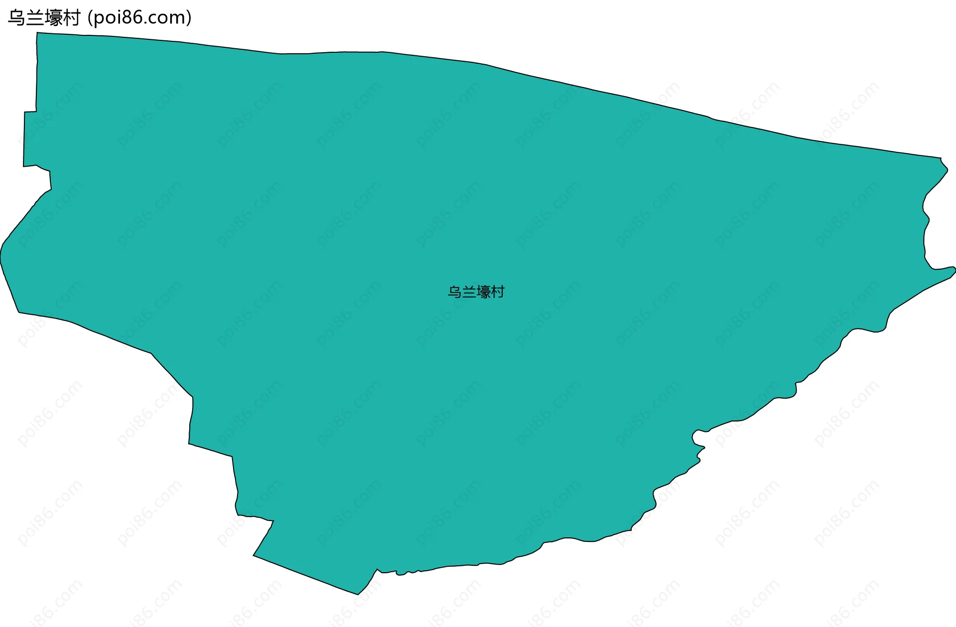 乌兰壕村边界地图