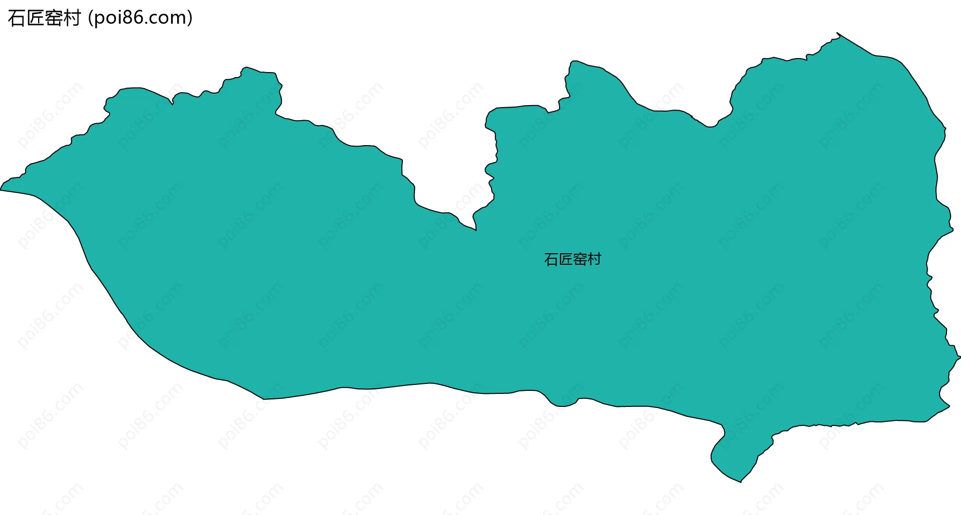 石匠窑村边界地图